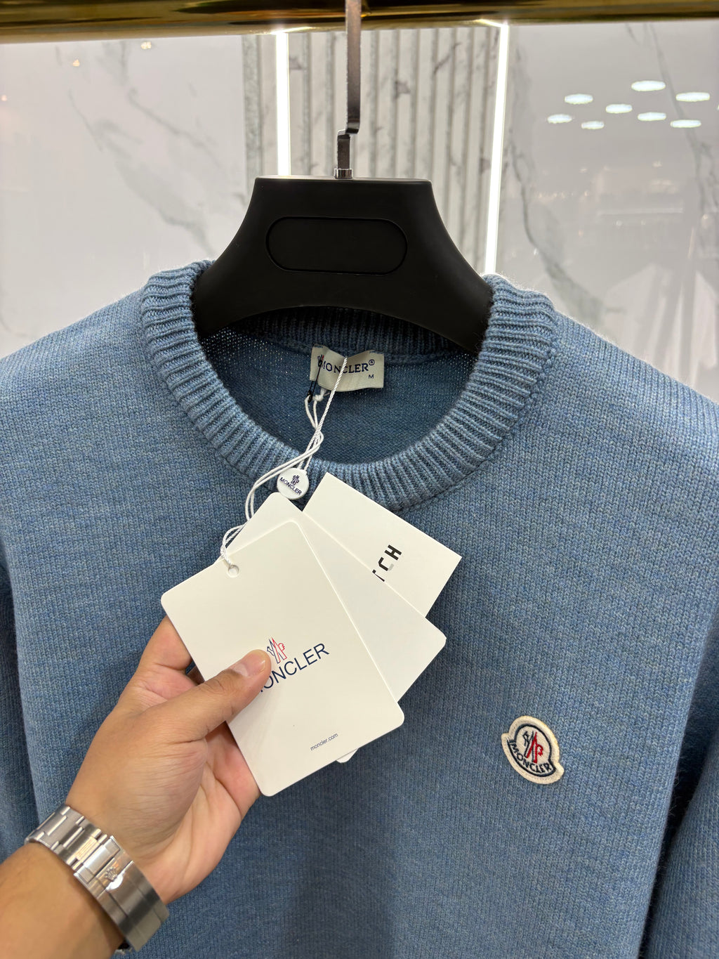 ΠΛΕΚΤΗ MONCLER ΜΑΚΡΥΜΑΝΙΚΗ - NEW1320