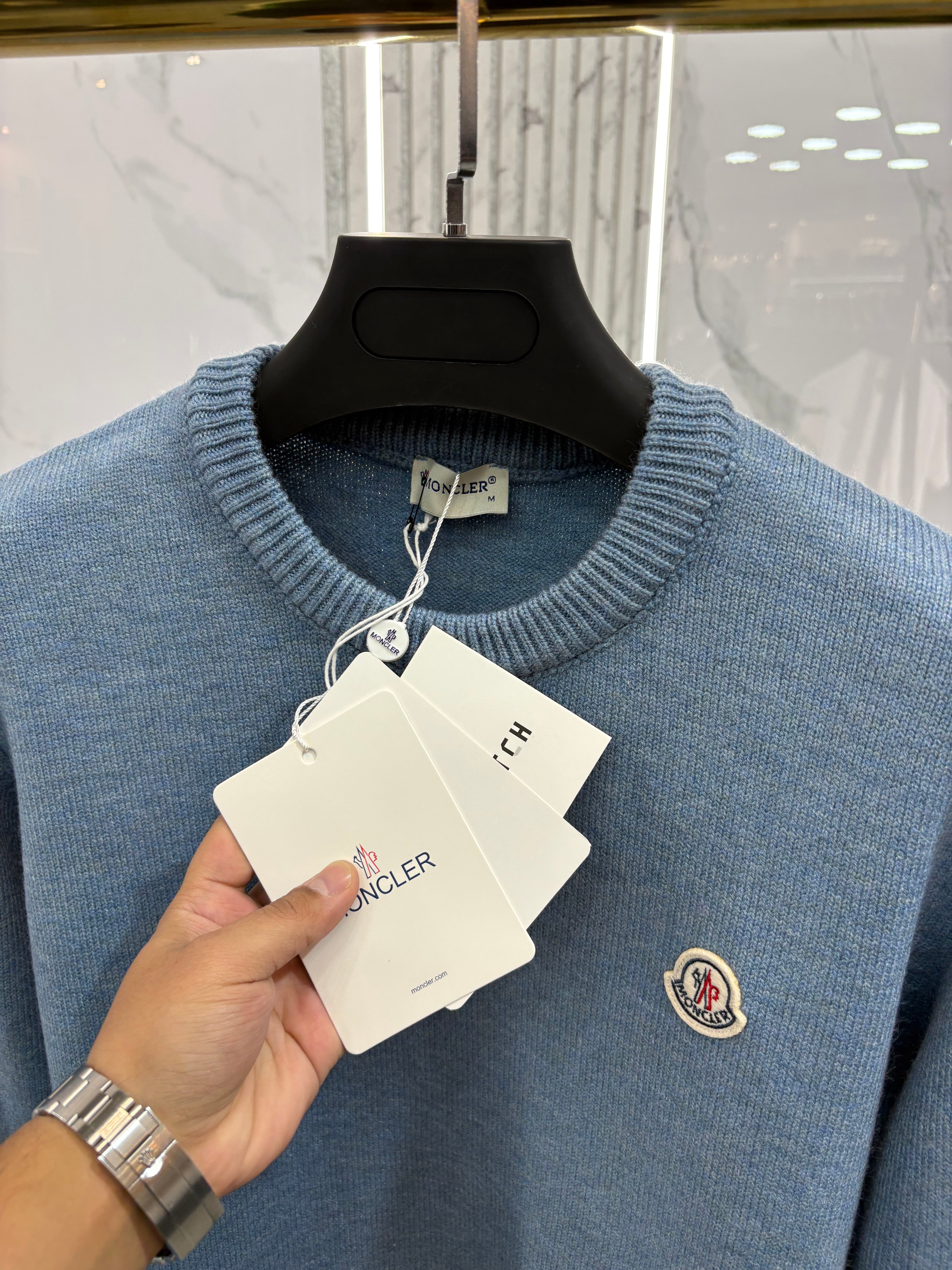 ΠΛΕΚΤΗ MONCLER ΜΑΚΡΥΜΑΝΙΚΗ - NEW1320