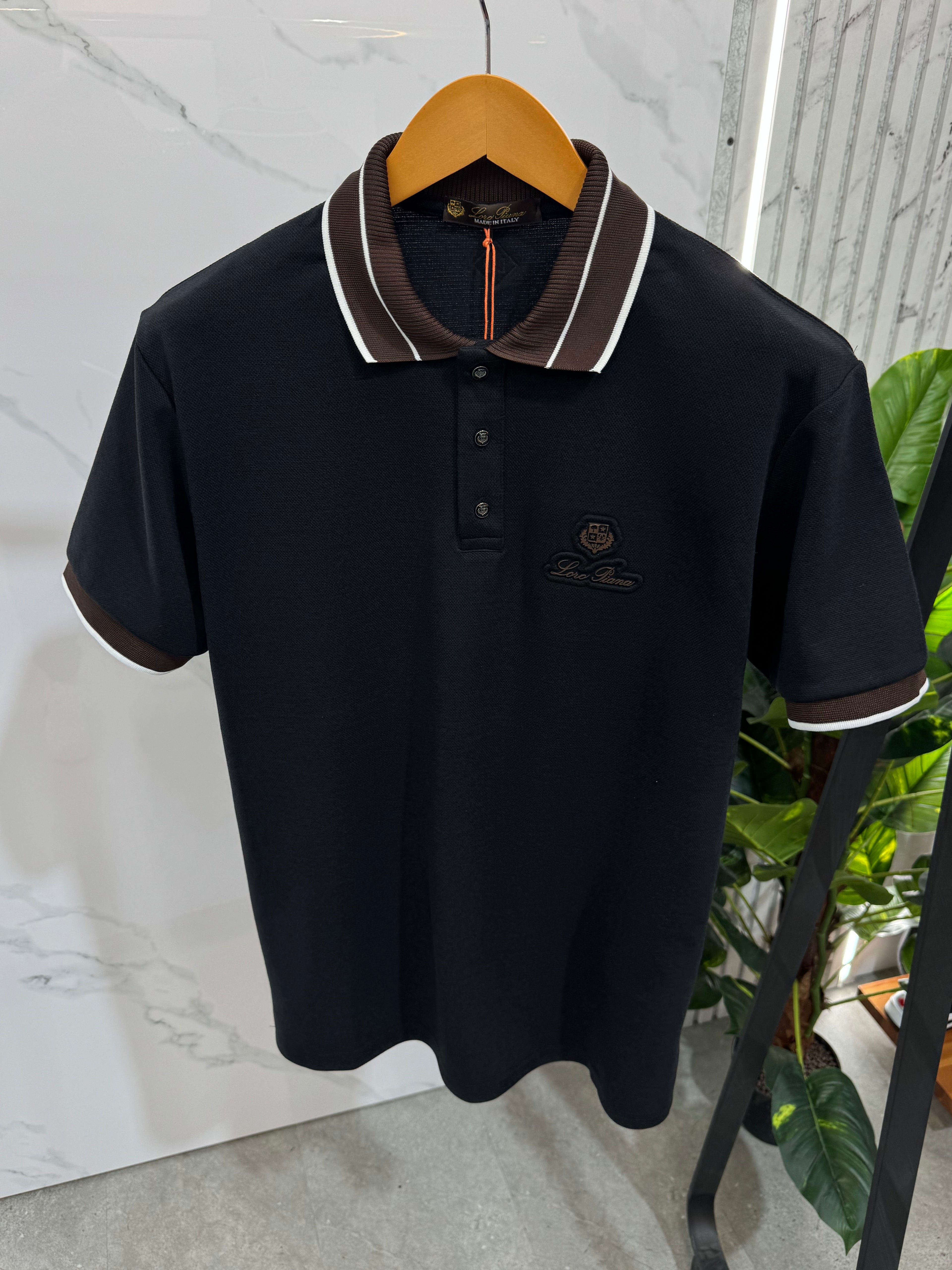 Loro Piana Polo - Black/Brown - NEW1699