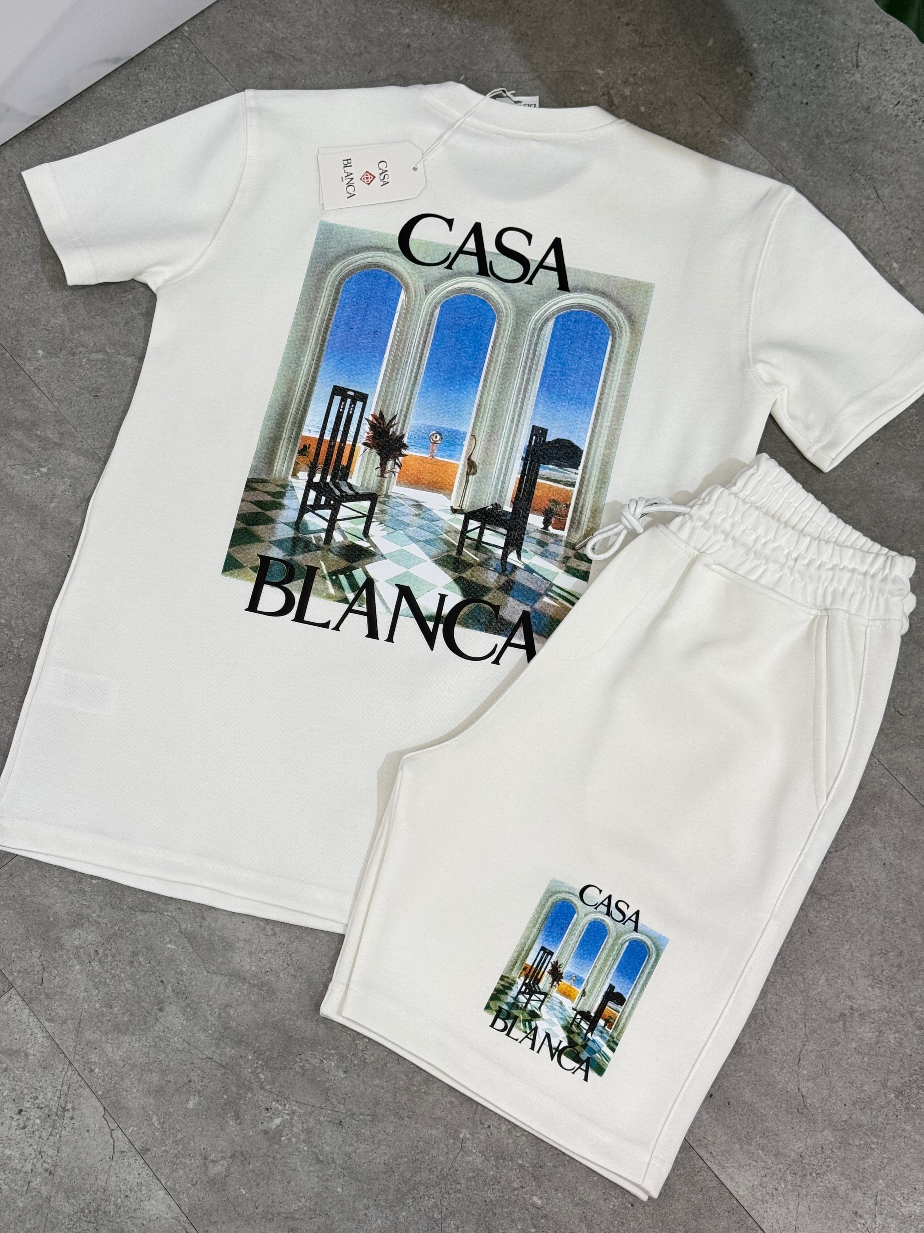 Casablanca Σετ "Archway Pool" - Off White - NEW1664