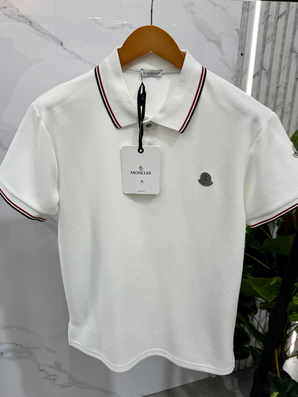 Moncler Polo Ανδρικό - White - NEW1693