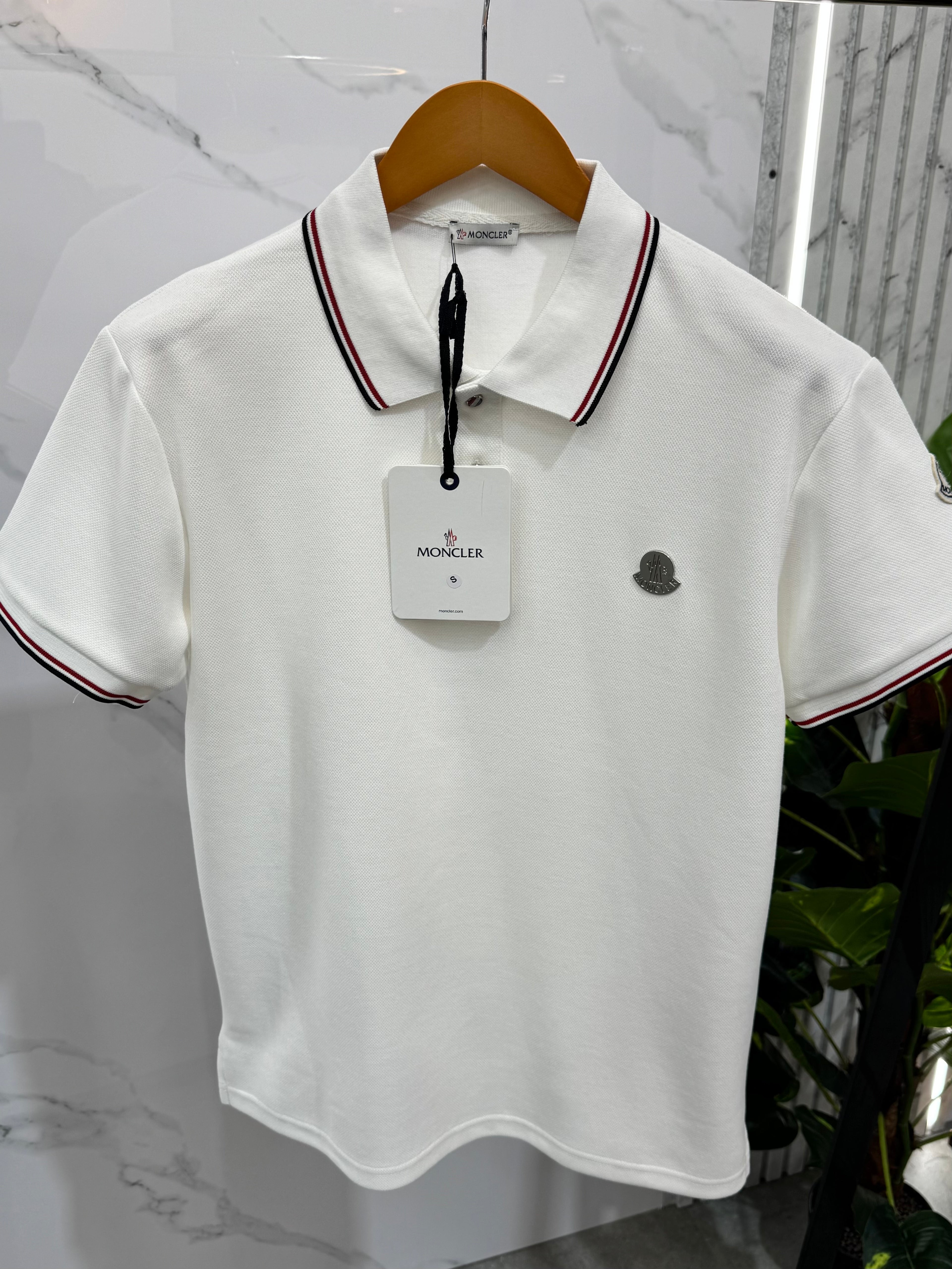 Moncler Polo Ανδρικό - White - NEW1693