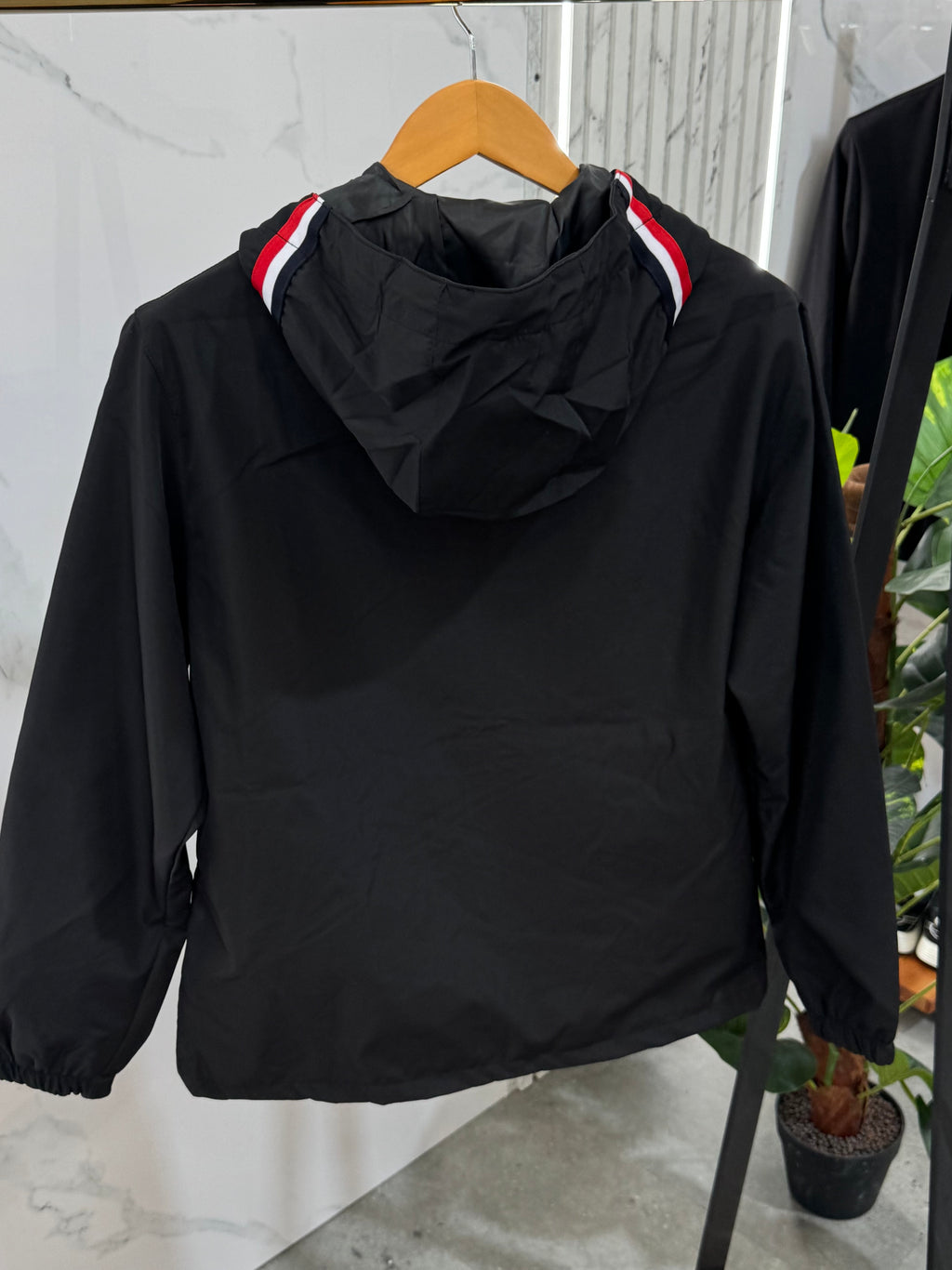 MONCLER Hooded Windbreaker Jacket – Black - NEW1856