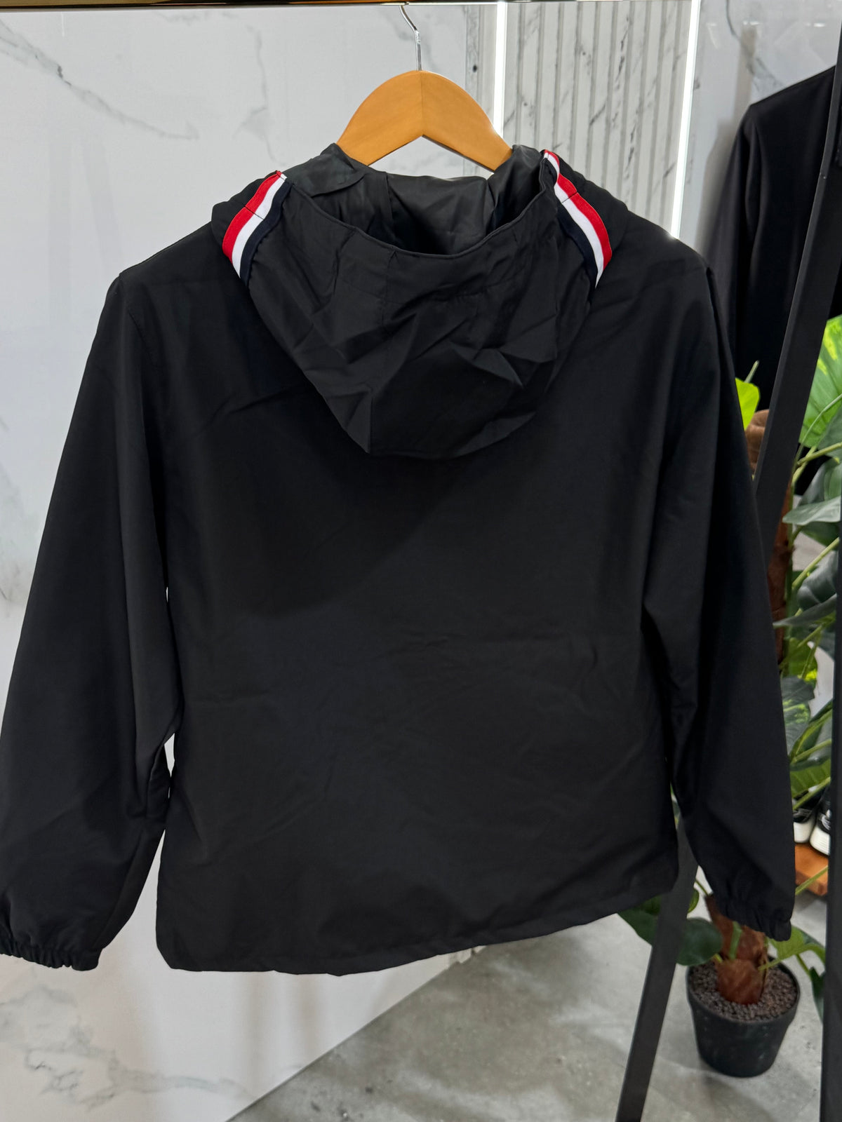 MONCLER Hooded Windbreaker Jacket – Black - NEW1856