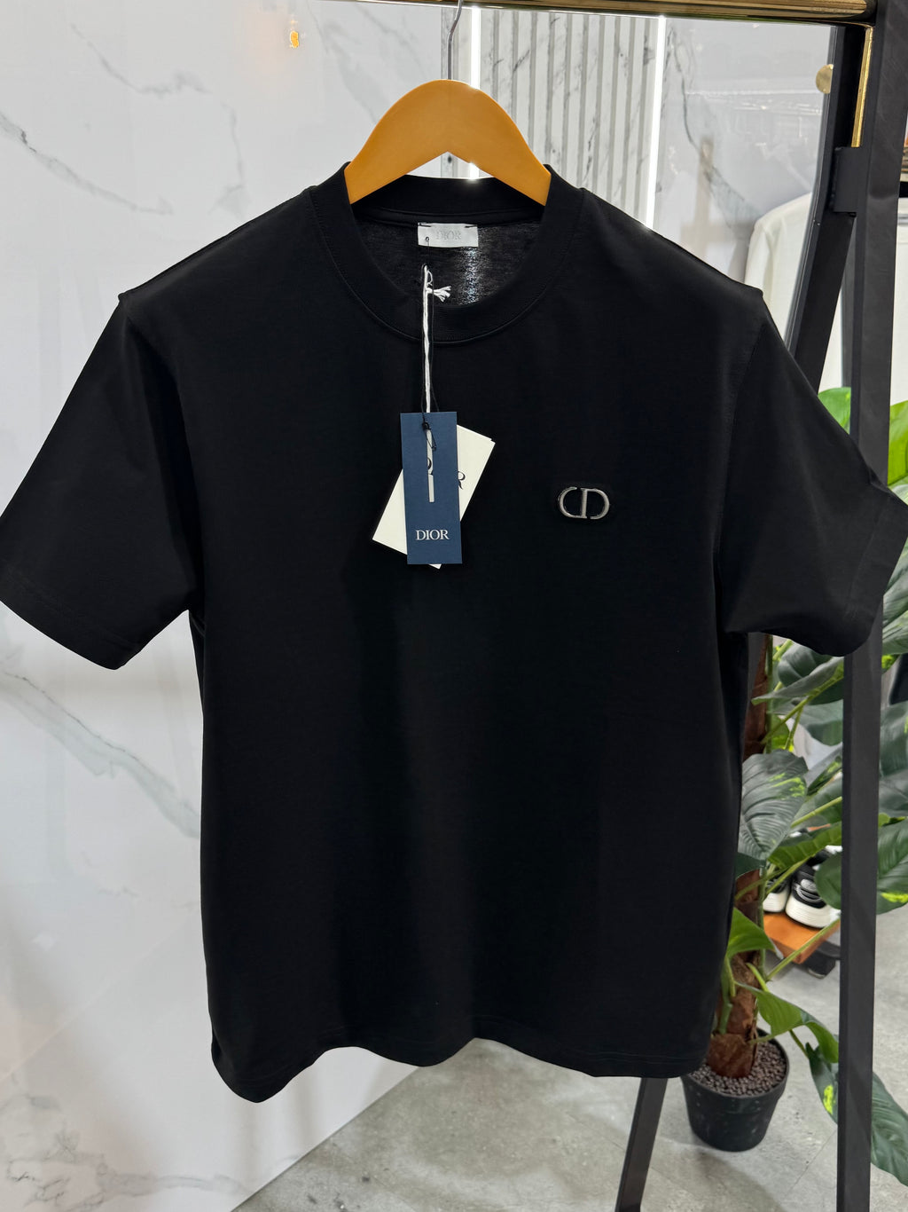 DIOR CD Logo T-Shirt – Black - NEW1860