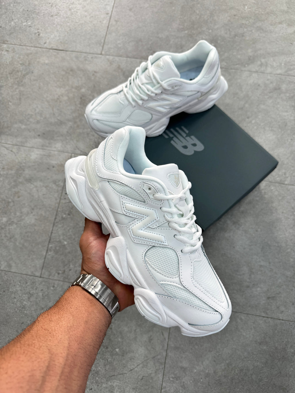 New Balance 9060 "triple white" - NEW1626