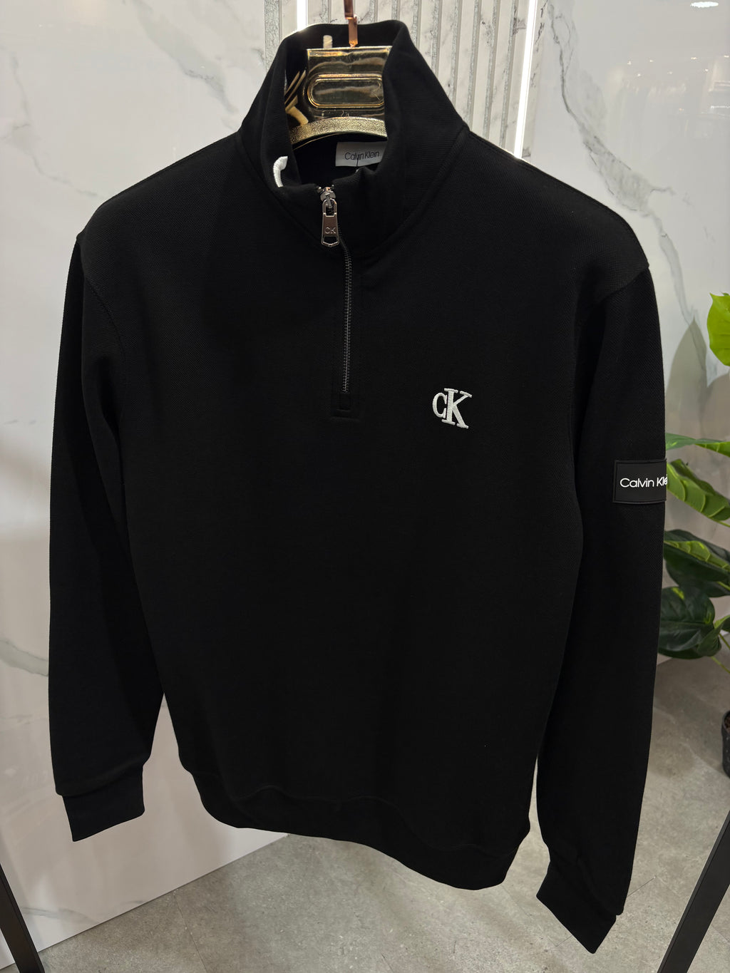 SWEATSHIRT CALVIN KLEIN HALF ZIP - NEW1352