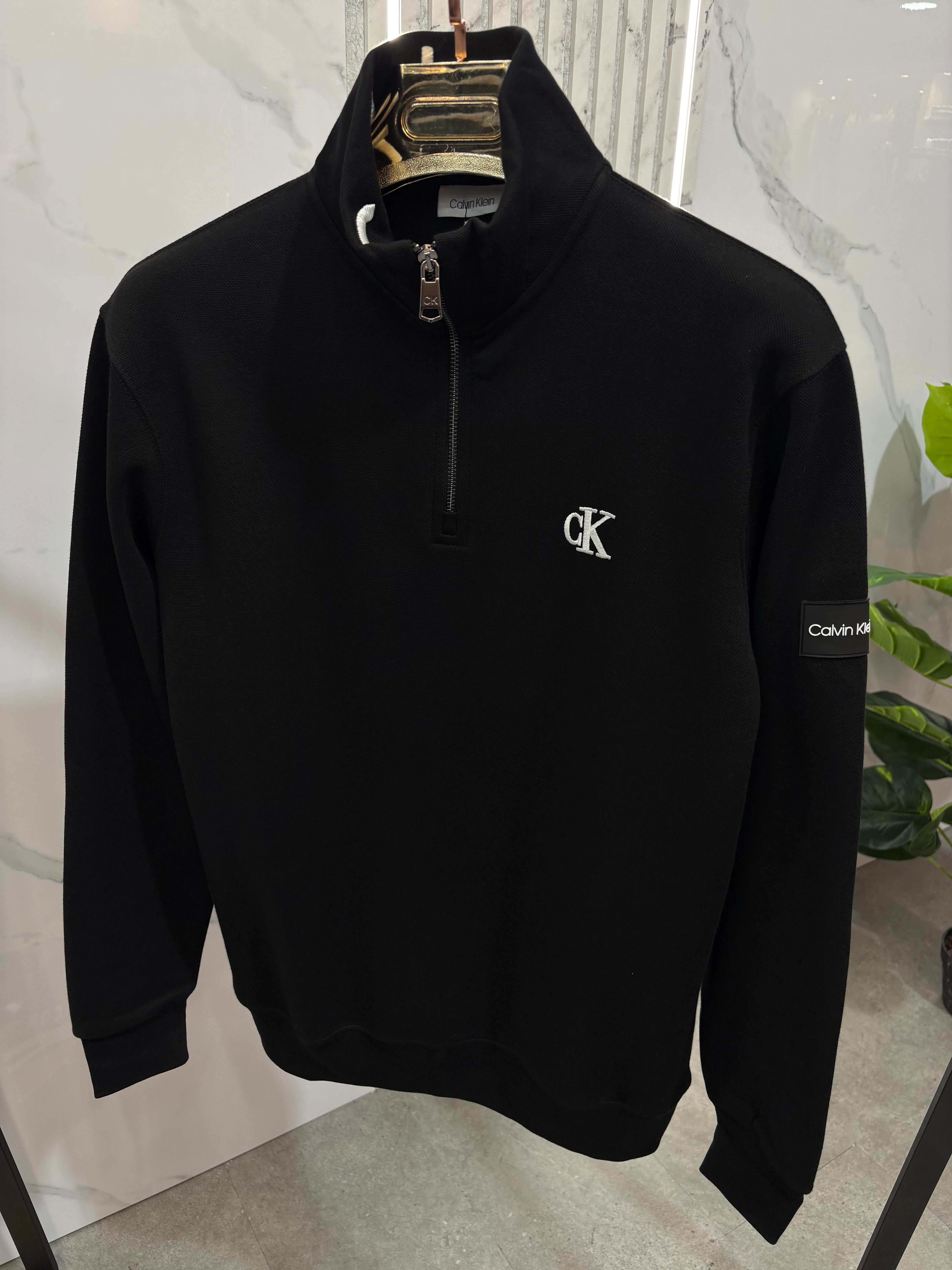 SWEATSHIRT CALVIN KLEIN HALF ZIP - NEW1352