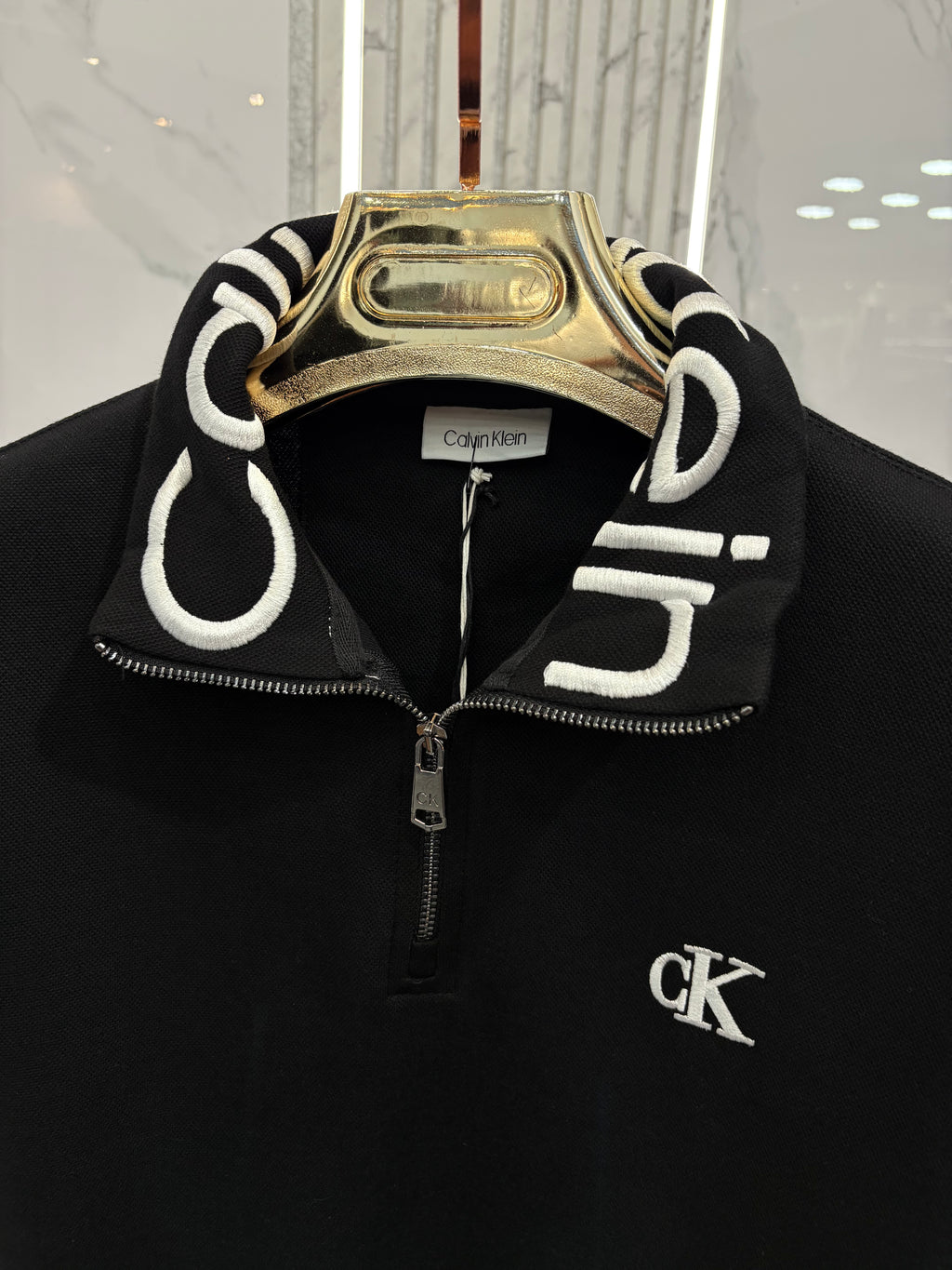 SWEATSHIRT CALVIN KLEIN HALF ZIP - NEW1352