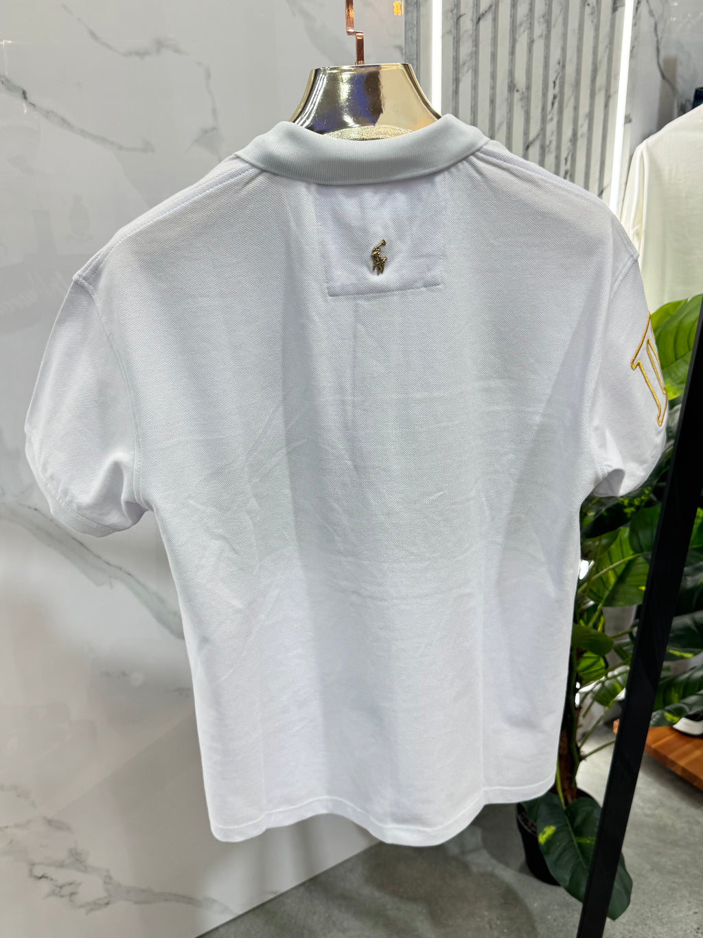 POLO RALPH LAUREN Custom Slim Fit Crest Polo Shirt – White - NEW1778