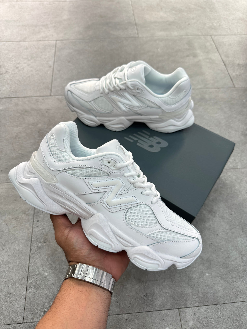 New Balance 9060 "triple white" - NEW1626