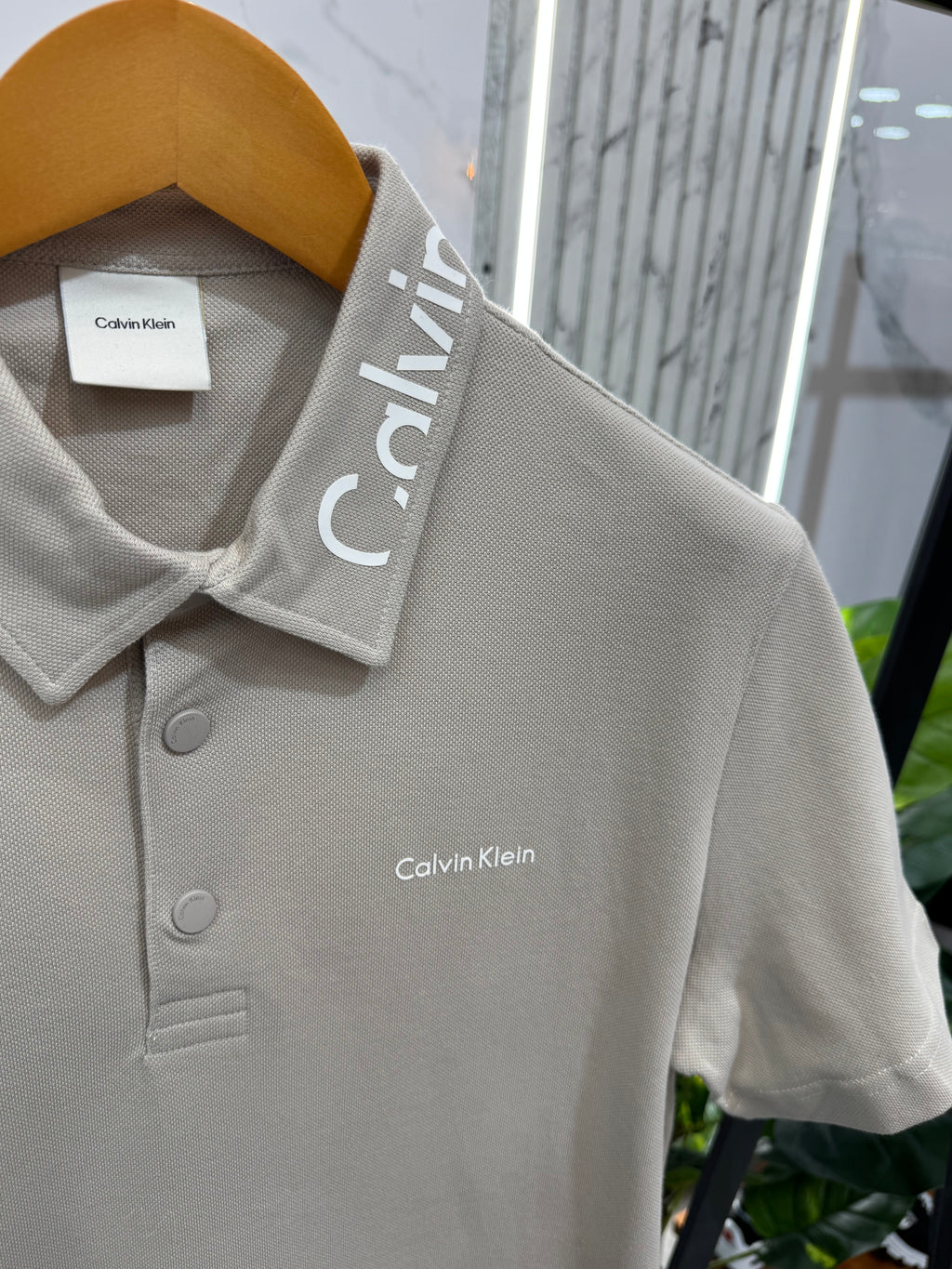 Calvin Klein Polo - Beige - NEW1700