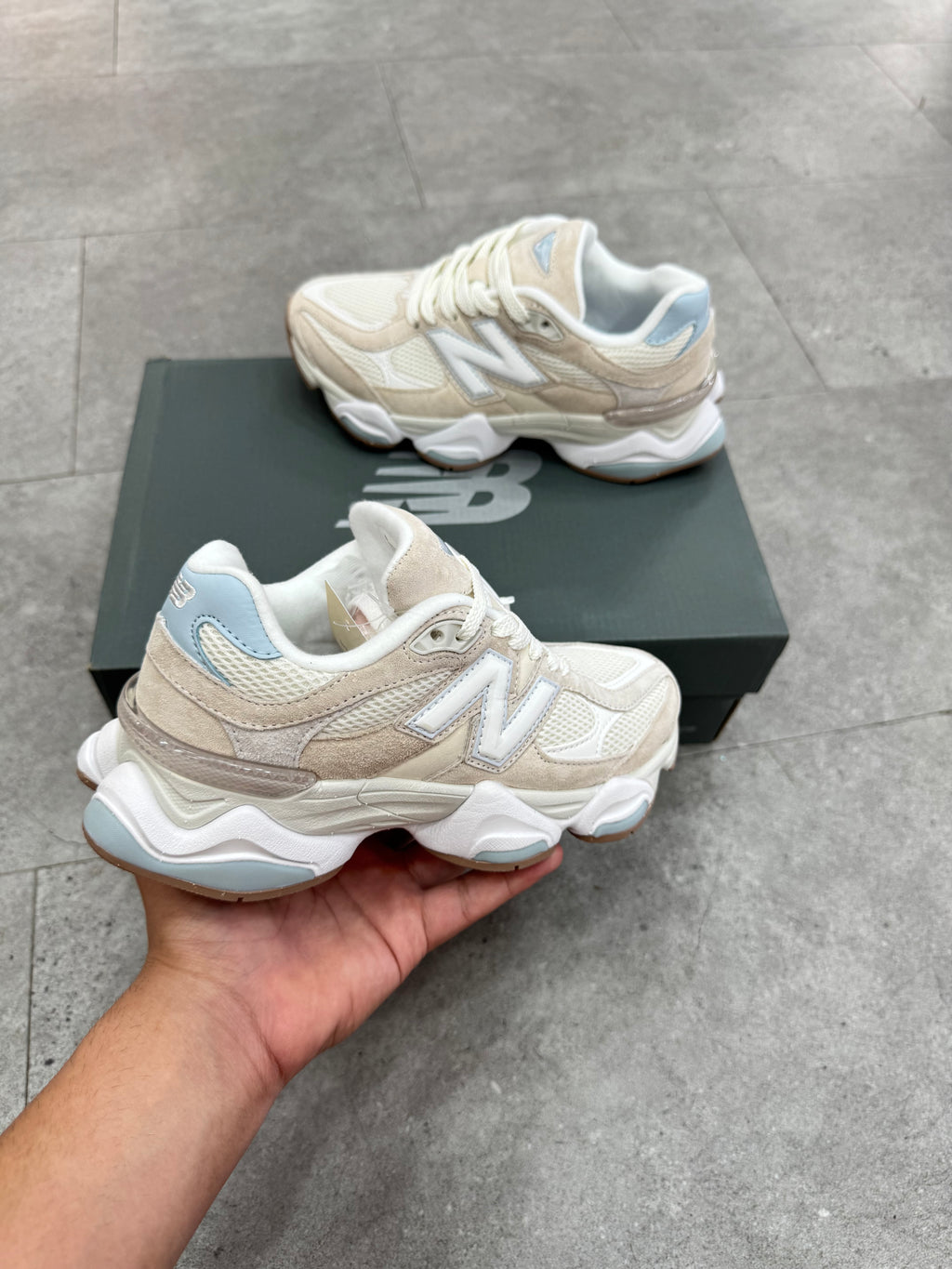 NEW BALANCE 9060 – Cream / Light Blue - NEW1807