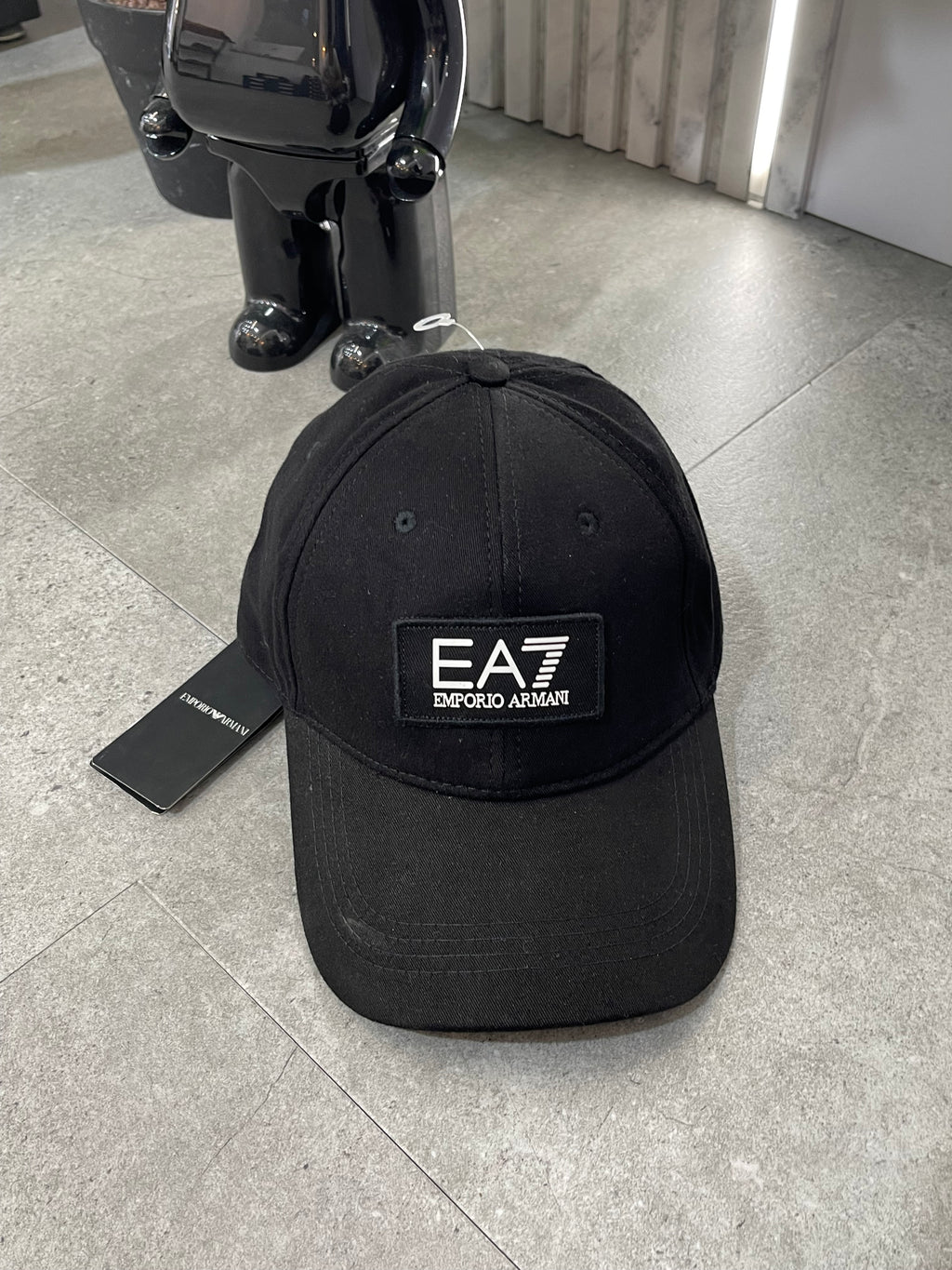 EA7 EMPORIO ARMANI Patch Logo Cap – Black - NEW1738