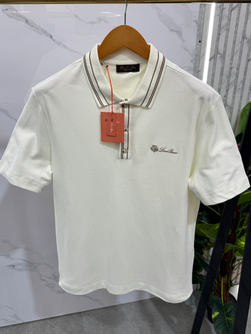 Loro Piana Polo Ανδρικό - Cream - NEW1694