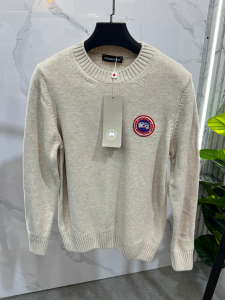 CANADA GOOSE Arctic Disc Knit Sweater – Beige - NEW1950
