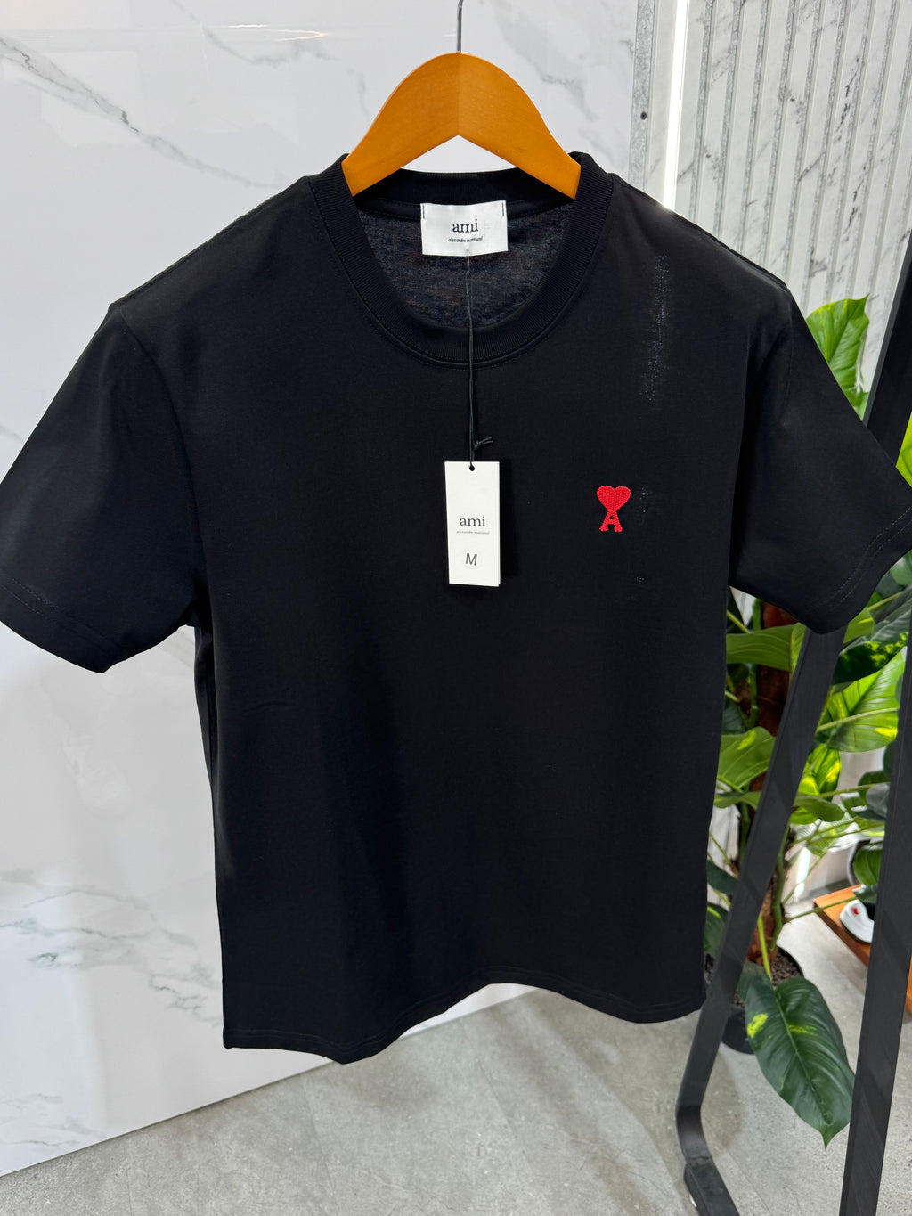 Ami Paris Ανδρικό T-shirt "Ami de Coeur" - Black - NEW1683