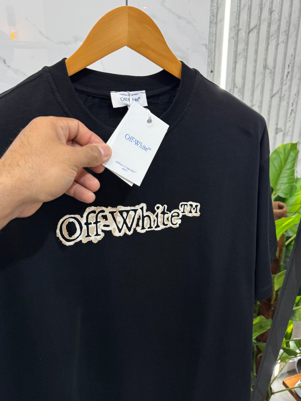 Off-White Ανδρικό T-shirt "Bleach Arrows" - Black - NEW1668
