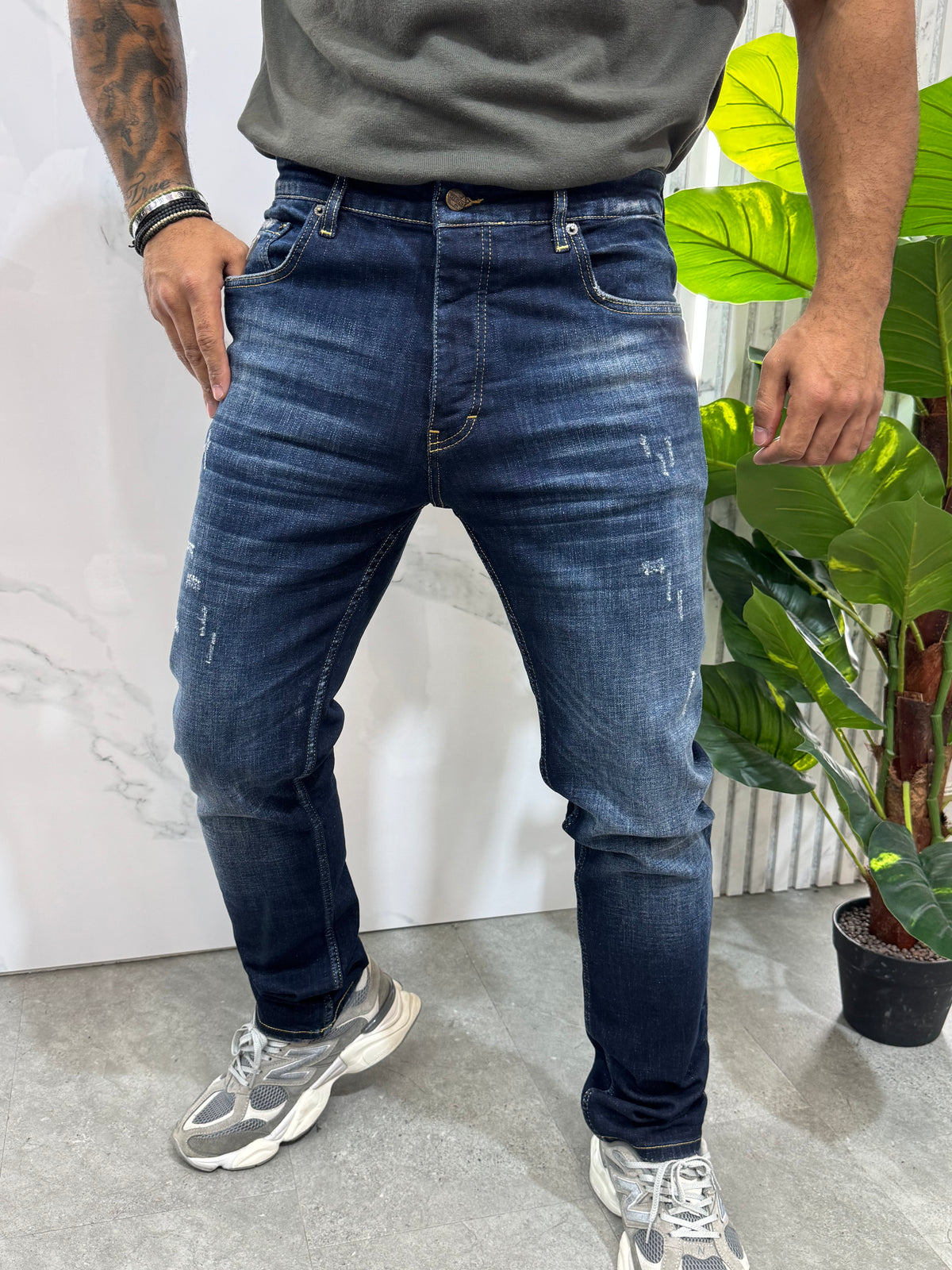 PRADA Vintage Milano Patch Slim-Fit Denim Jeans – Dark Blue Wash - NEW1994