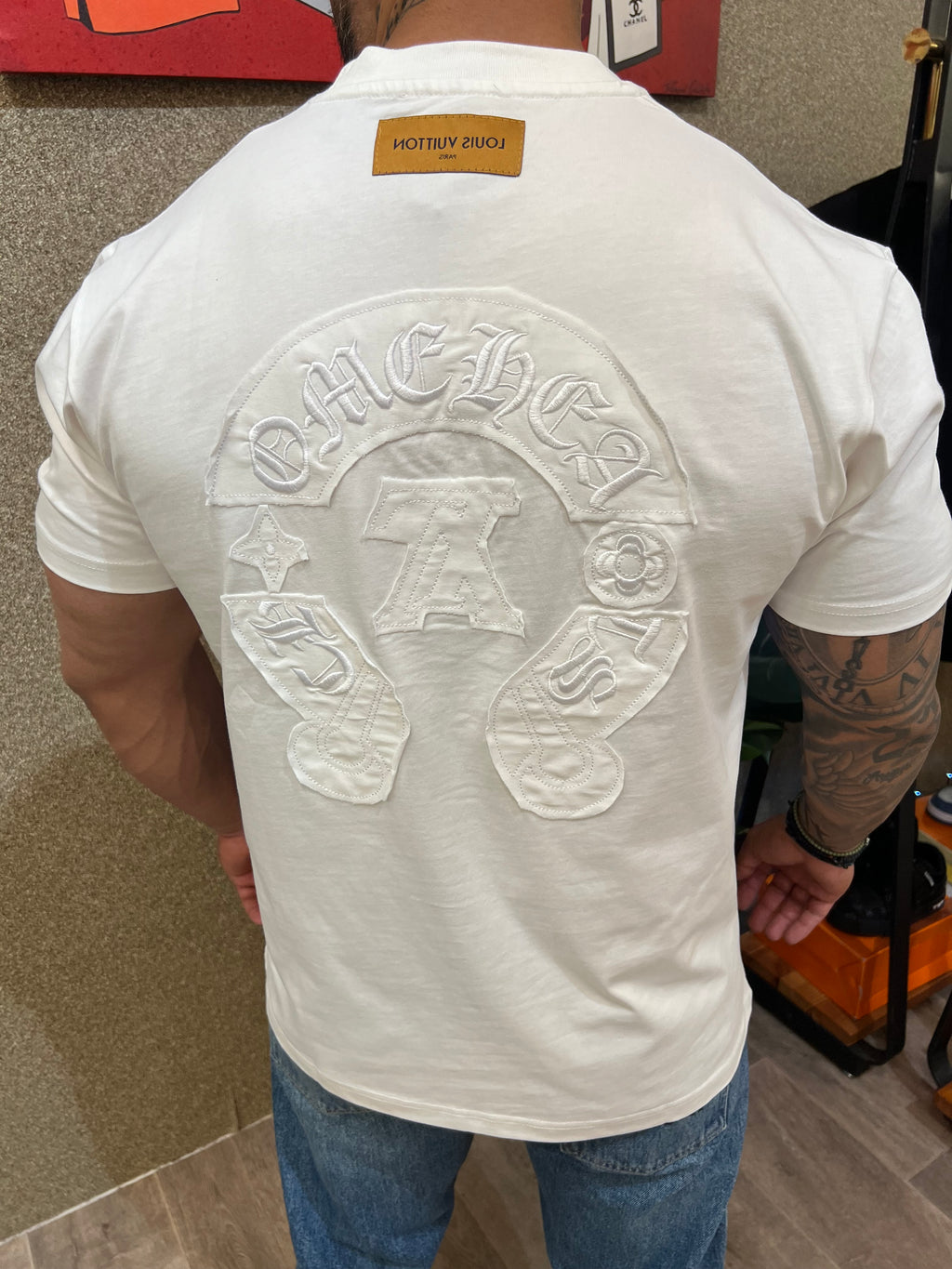 TSHIRT LOUIS VUITTON X CHROME HEARTS - NEW1036 SALE