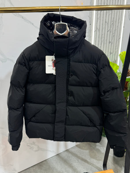 MONCLER Placket Logo Puffer Jacket – Black - NEW1929