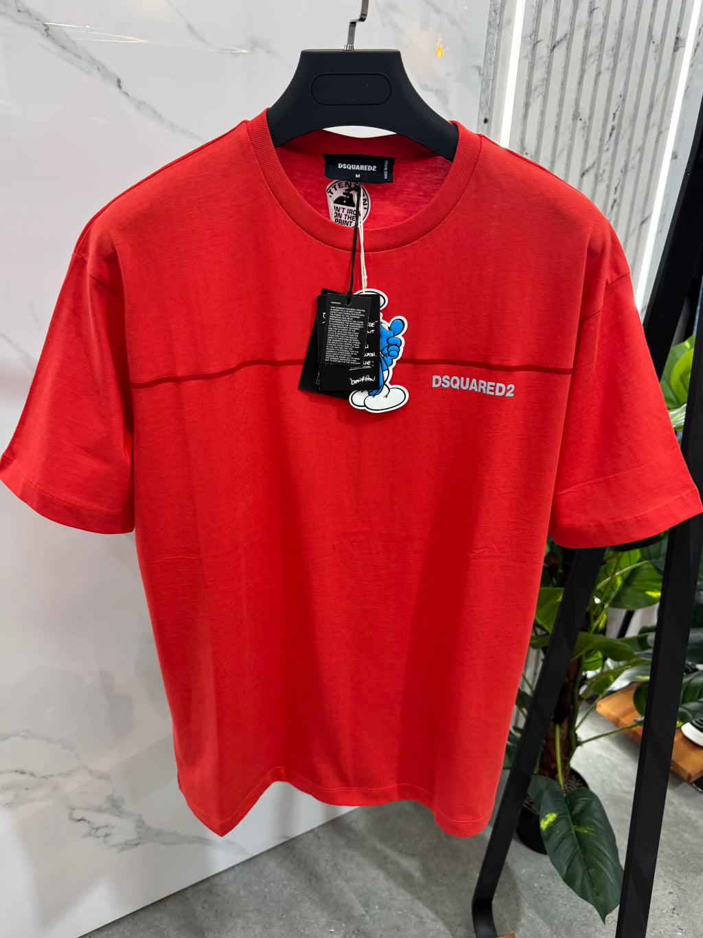 DSQUARED2 x Smurfs T-Shirt – Red - NEW1764