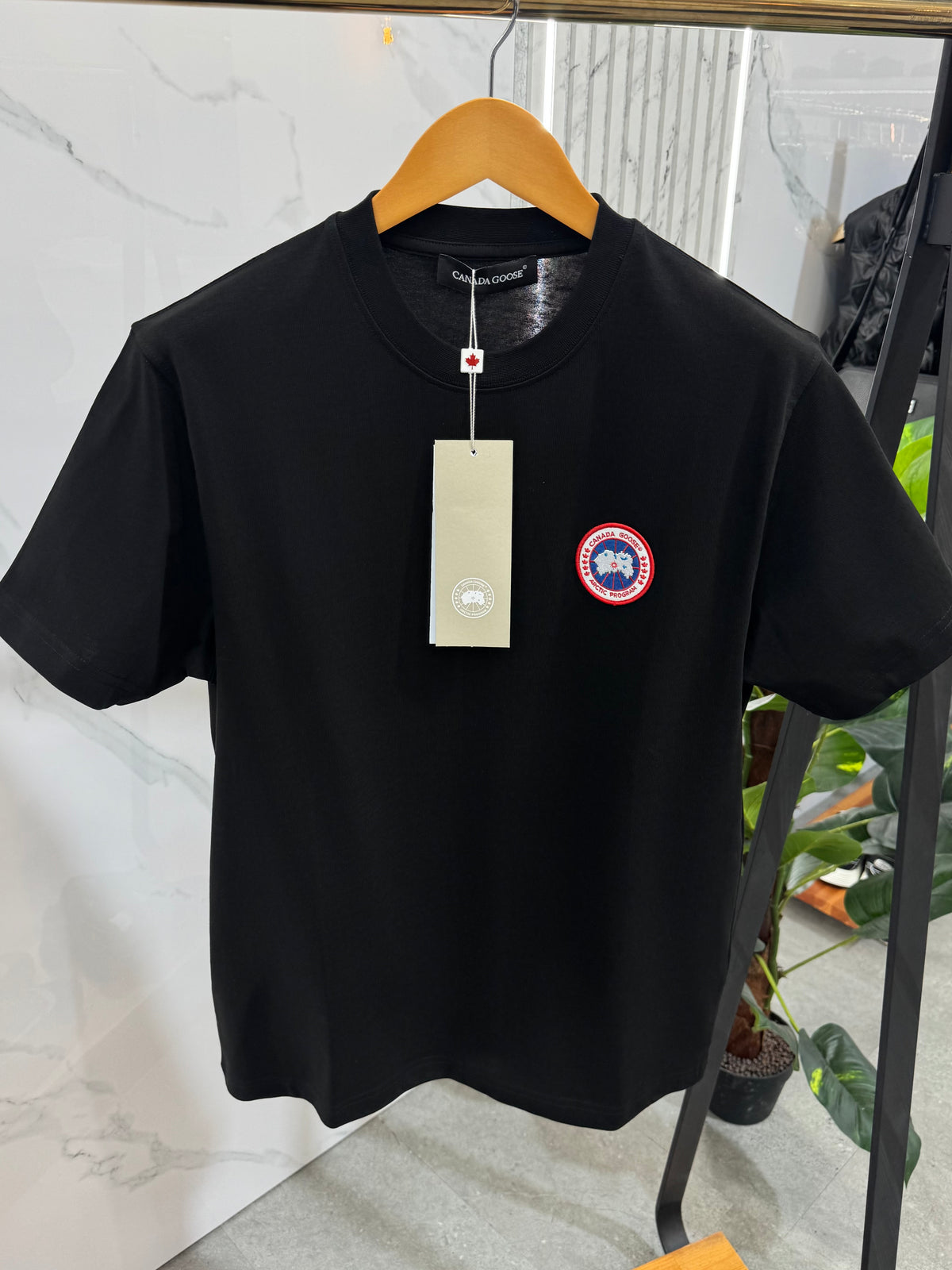 CANADA GOOSE Arctic Program Patch T-Shirt – Black - NEW1915