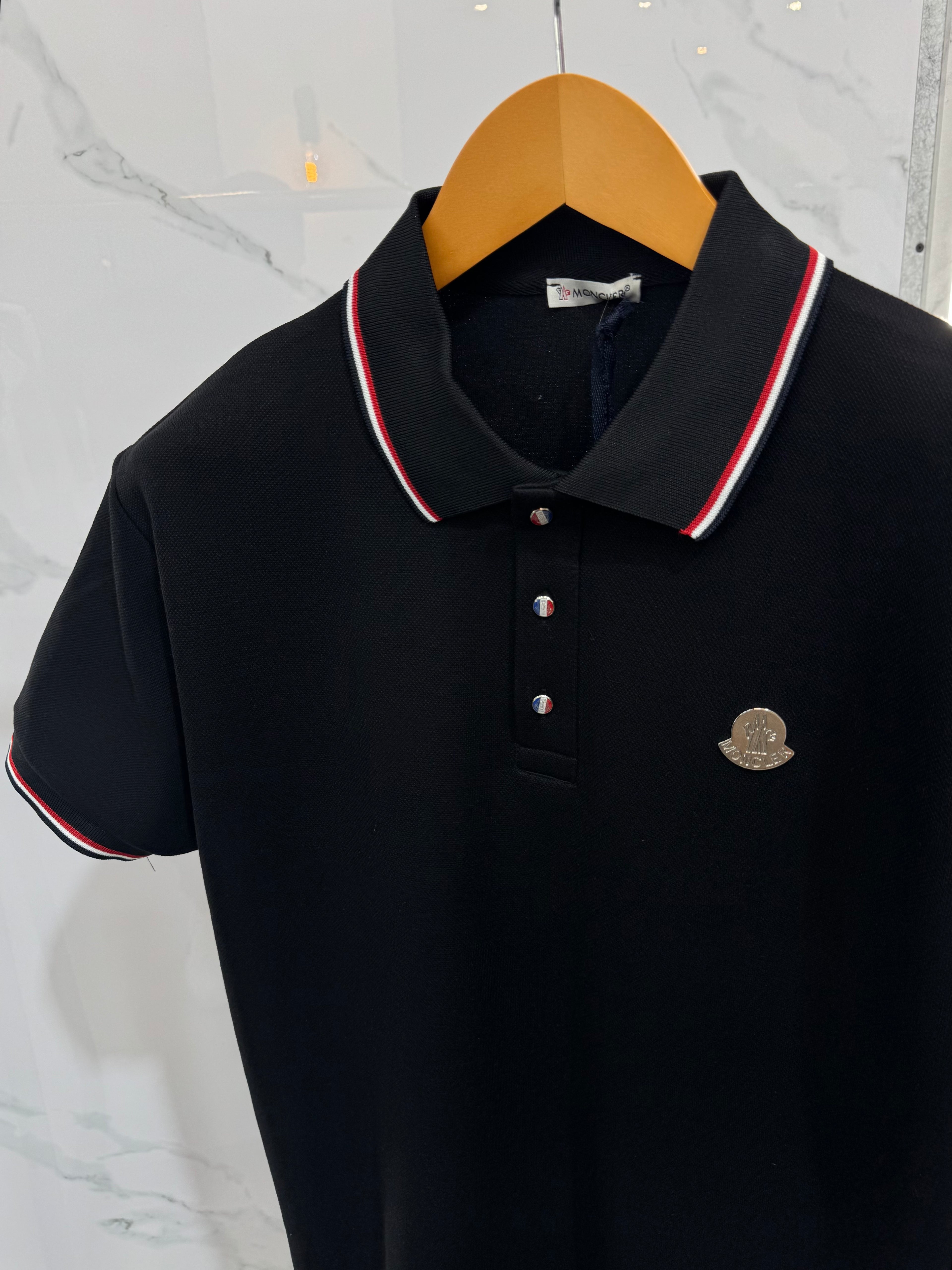 Moncler Polo Ανδρικό  - Black - NEW1691
