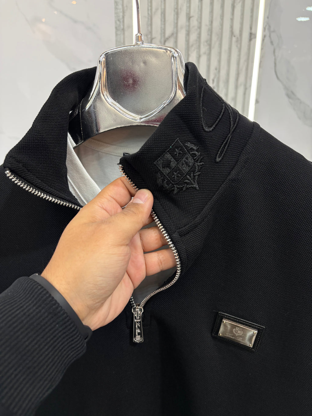 SWEATSHIRT LORO PIANA HALF ZIP - NEW1348