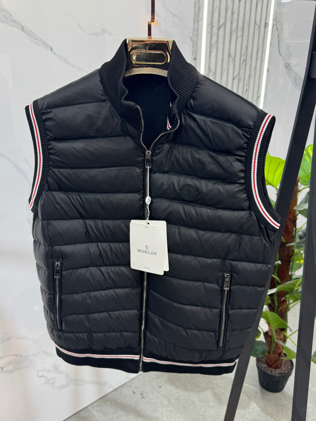 MONCLER Hybrid Padded Vest / Bodywarmer – Black - NEW1823