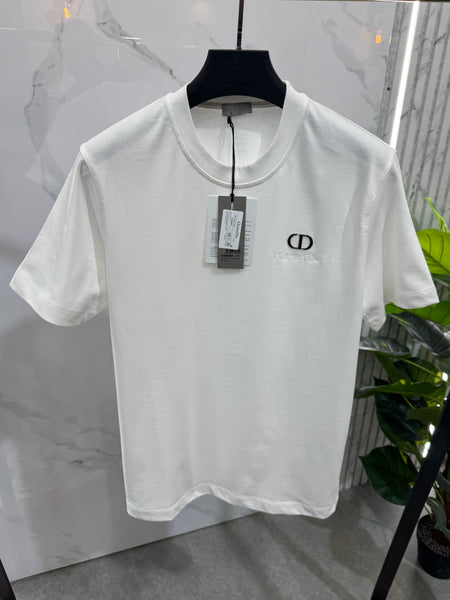 DIOR Embroidered CD Icon T-Shirt – White - NEW1922