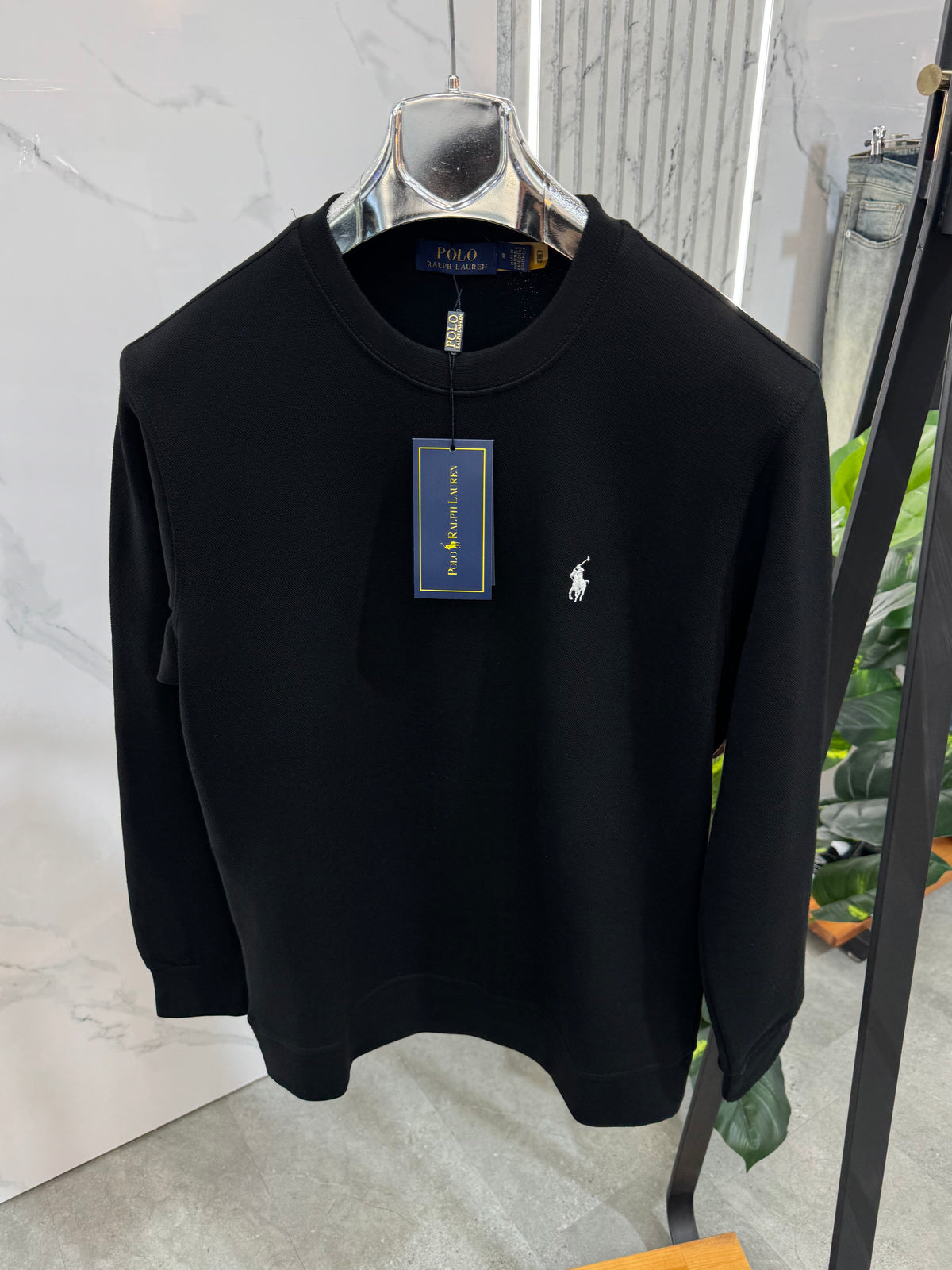 POLO RALPH LAUREN Crewneck Sweatshirt – Black - NEW1869