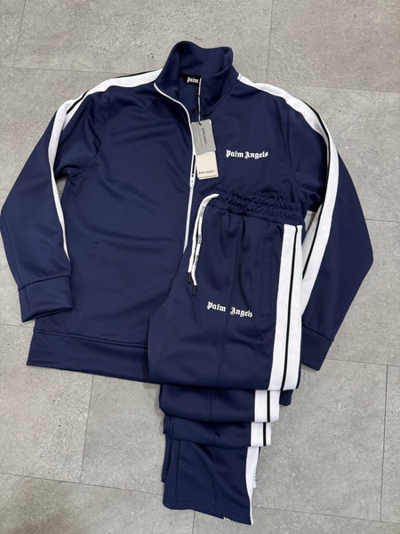 PALM ANGELS Classic Side-Stripe Tracksuit – Navy Blue - NEW1941