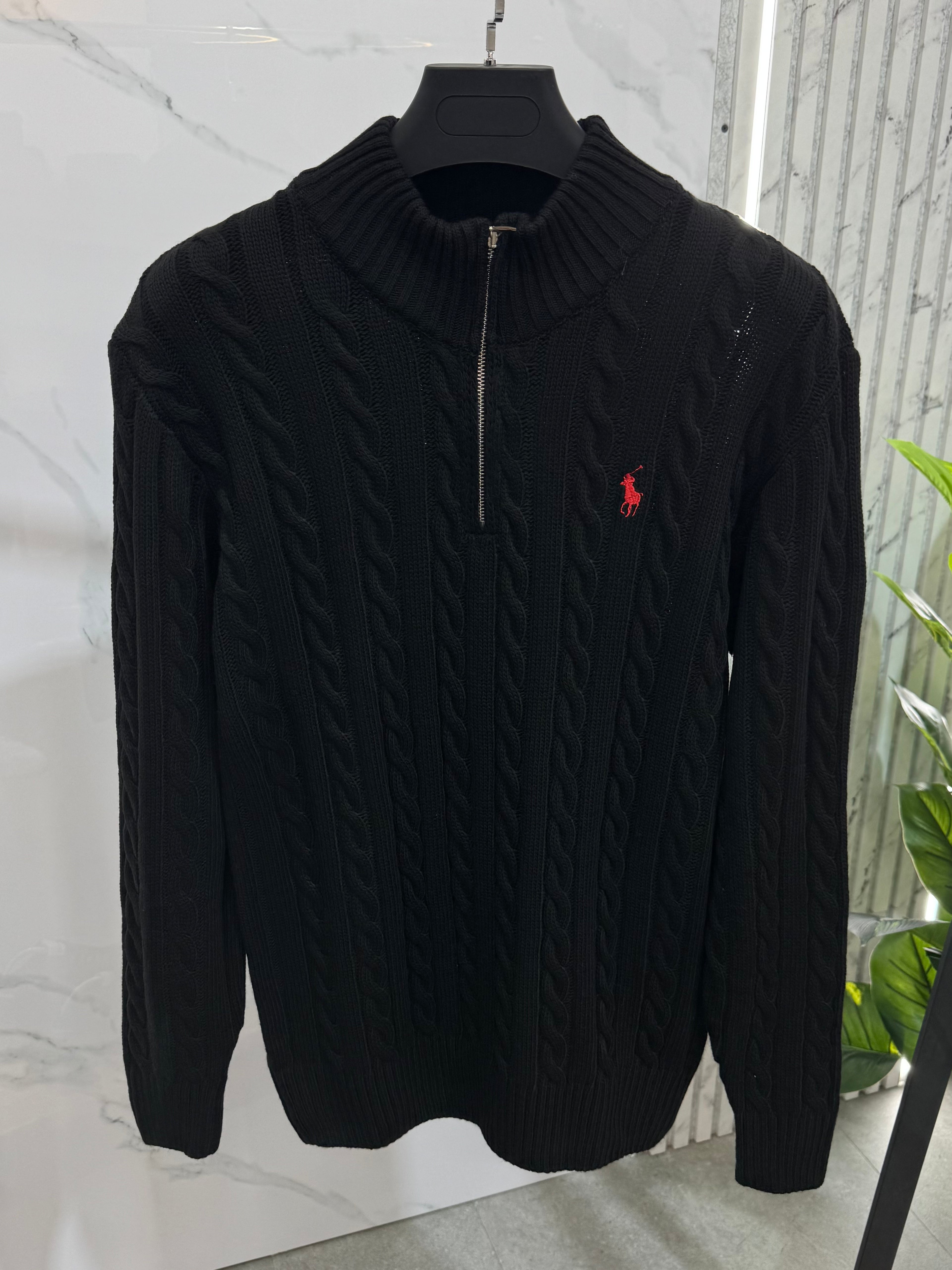 ΠΛΕΚΤΗ POLO RALPH LAUREN ΜΑΚΡΥΜΑΝΙΚΗ HALF ZIP - NEW1412