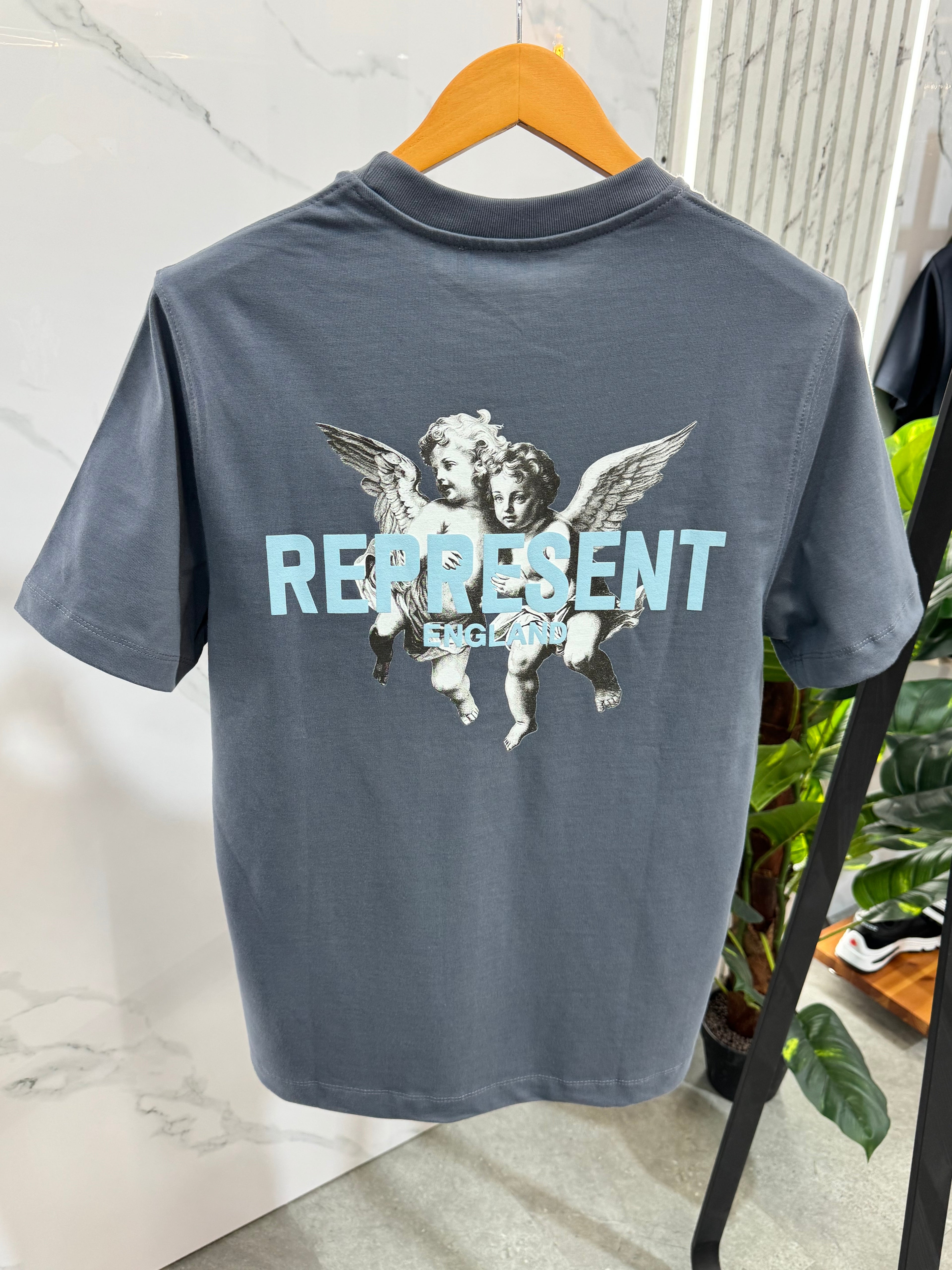 REPRESENT Ανδρικό T-Shirt "The Legacy Collection" – Grey Blue - NEW1728
