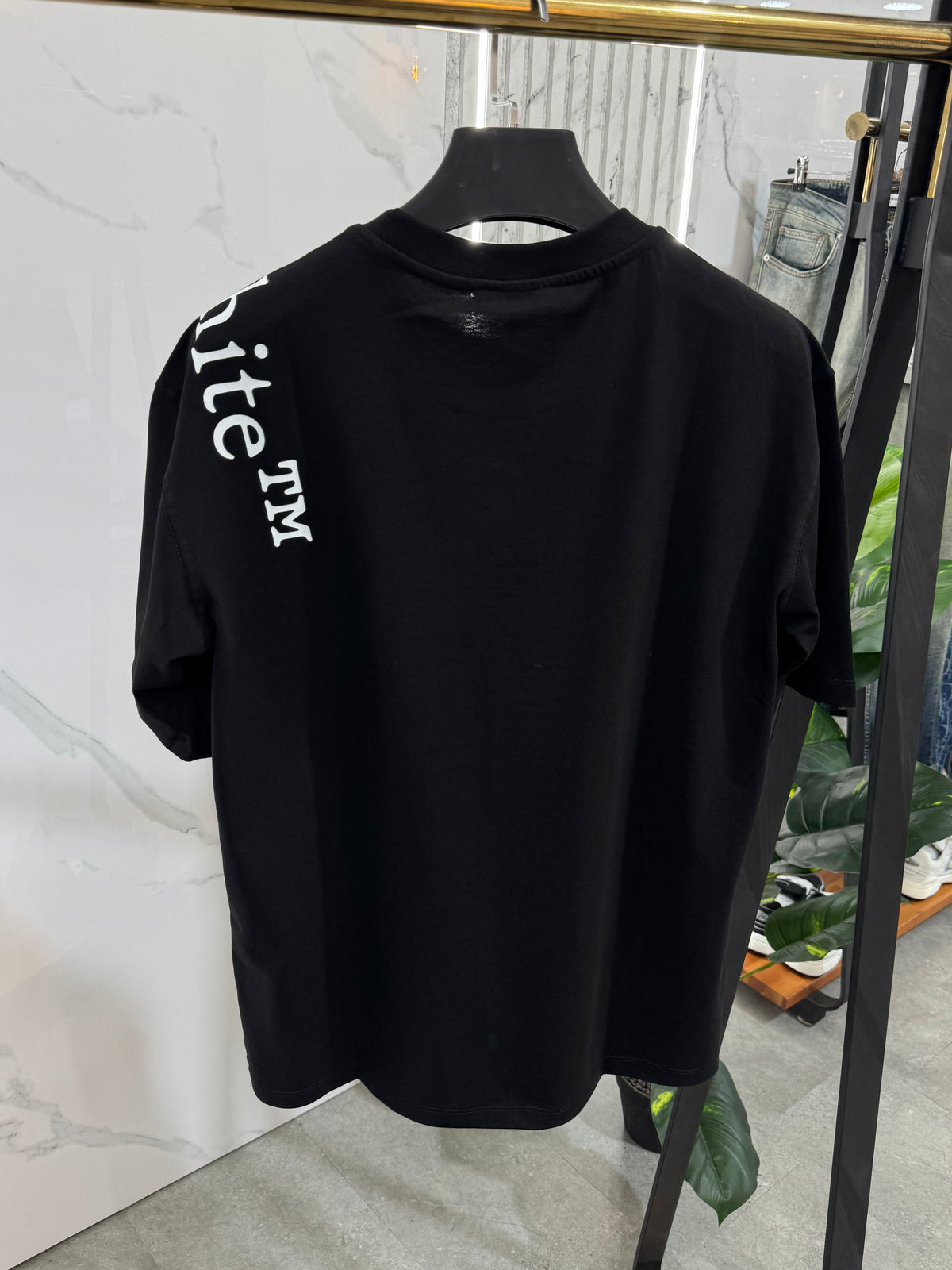 OFF-WHITE Shoulder Logo T-Shirt – Black / White - NEW1883