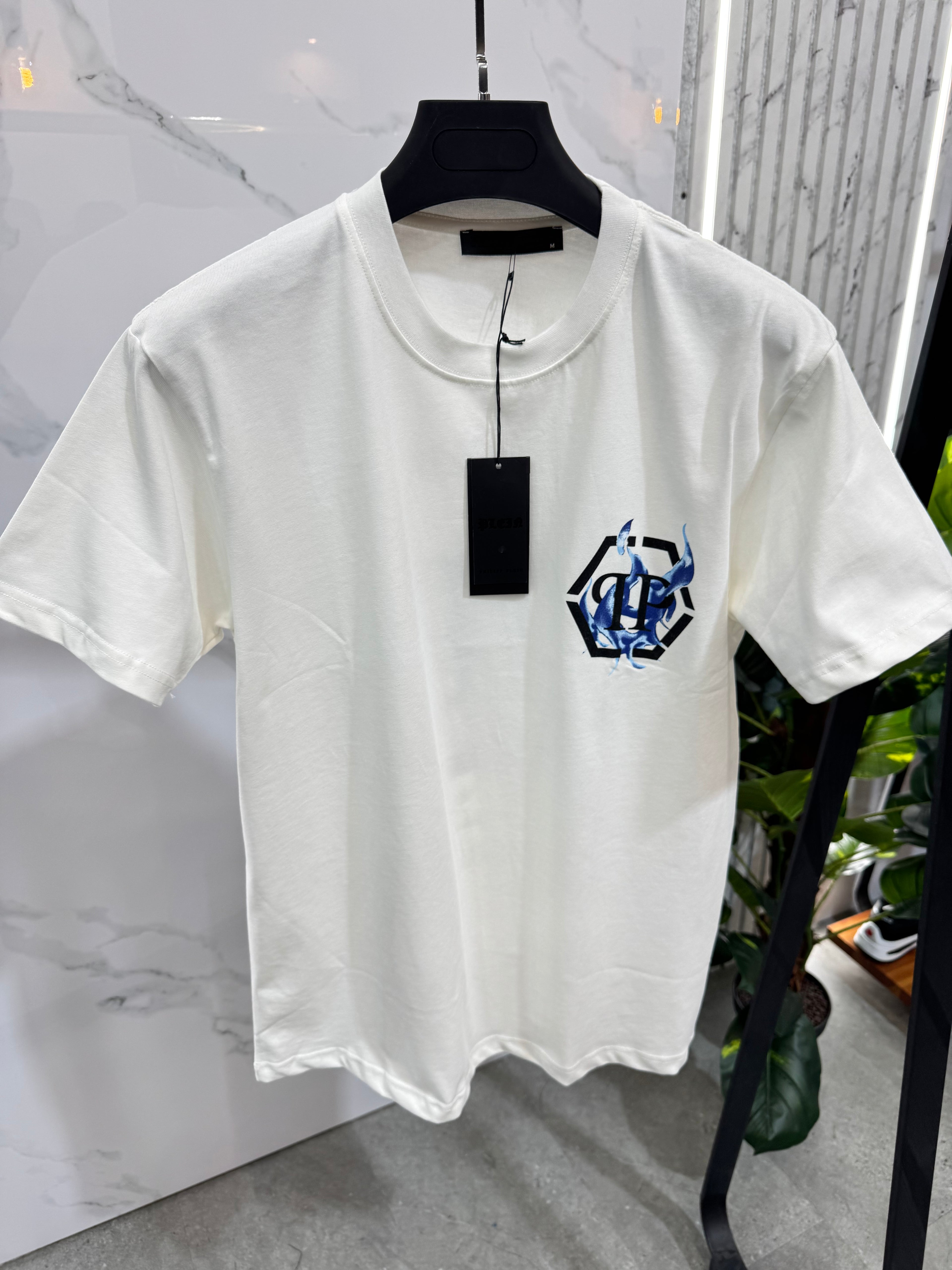 Philipp Plein "Members Only" Ανδρικό T-Shirt - White/Blue - NEW1641