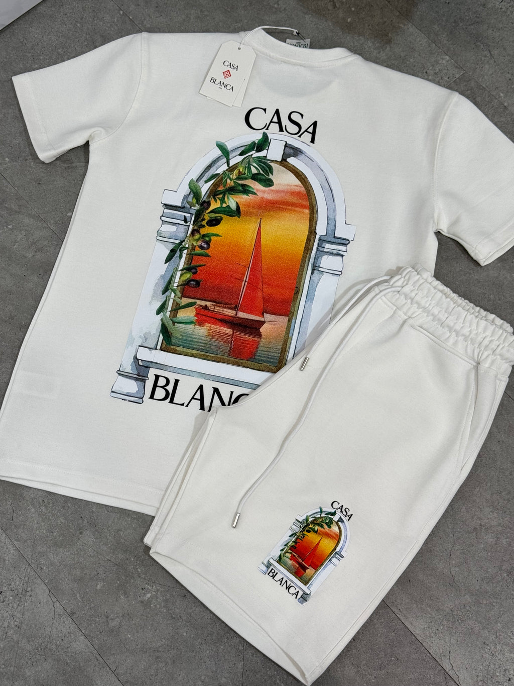 Casablanca Σετ "Sunset Arch" - Off White - NEW1663