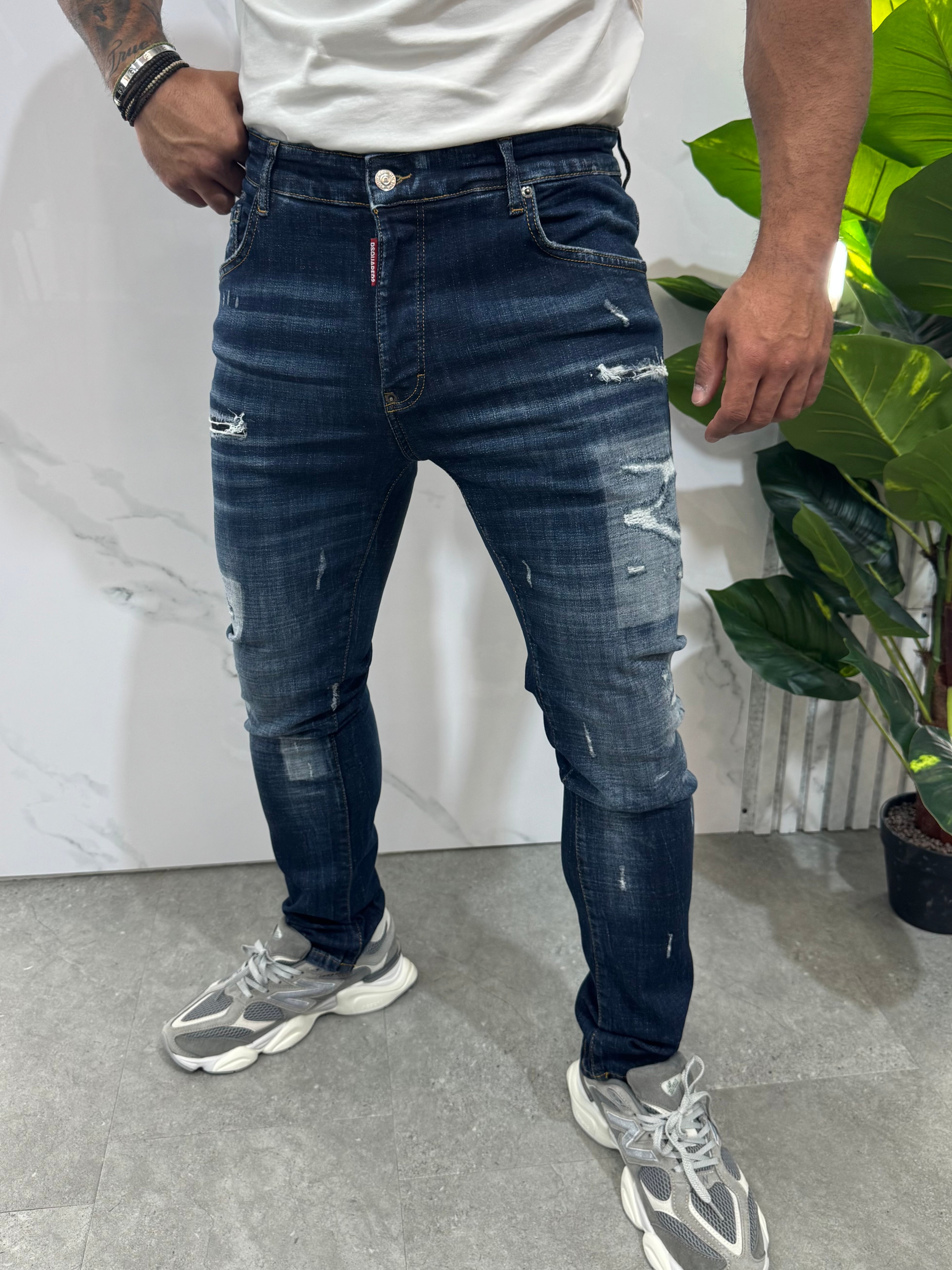 Dsquared2 Denim Jean "Bird Patch" - Dark Blue - NEW1677