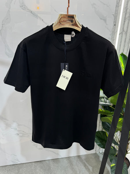 DIOR Oblique Tone-on-Tone Logo T-Shirt – Black - NEW1753