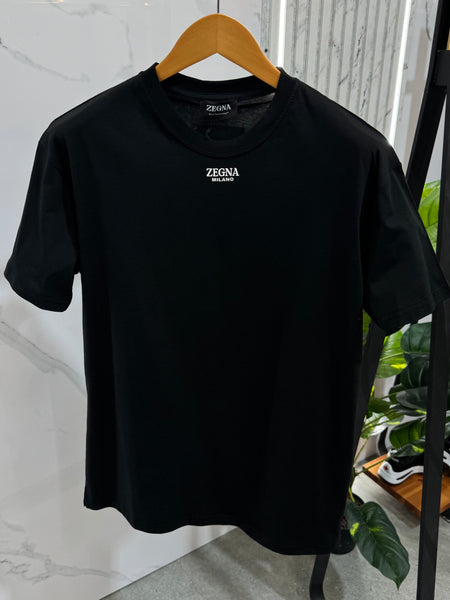 Zegna Milano T-shirt - Black - NEW1689