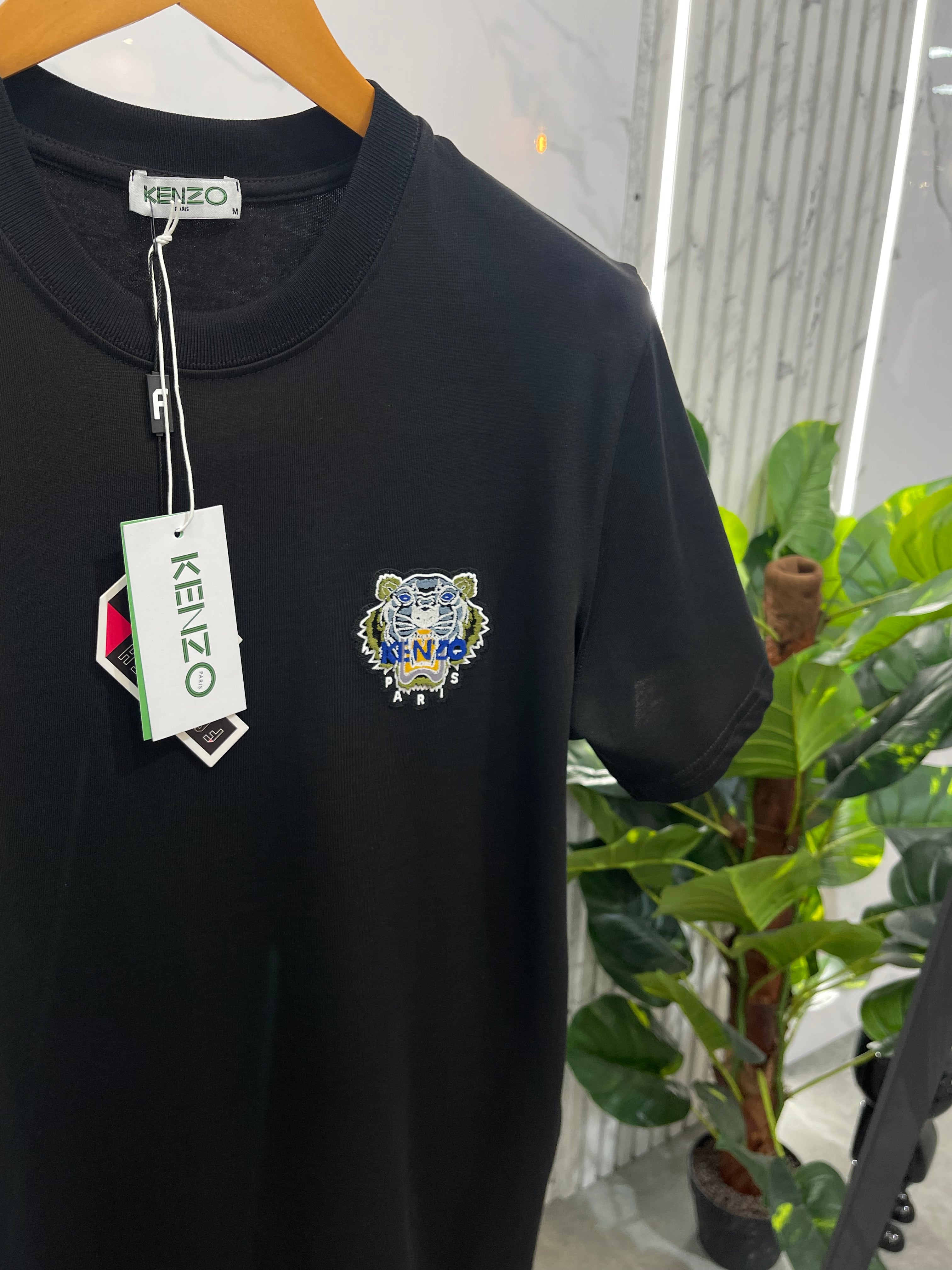 KENZO Tiger Crest Ανδρικό T-Shirt – Black - NEW1746