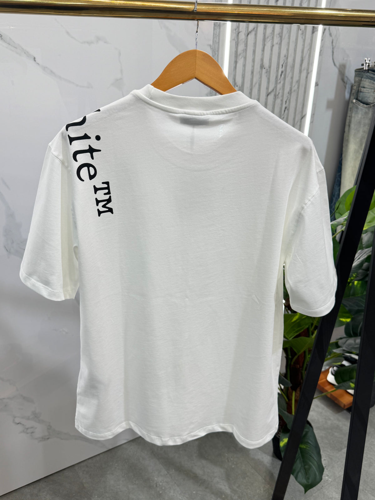OFF-WHITE Shoulder Logo T-Shirt – White / Black - NEW1882
