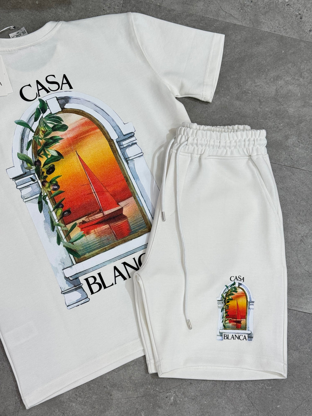 Casablanca Σετ "Sunset Arch" - Off White - NEW1663
