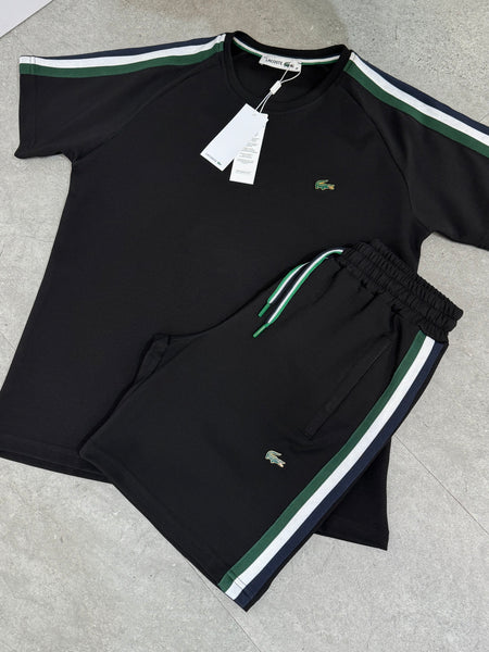 Lacoste Ανδρικό Set με Ρίγες - Black/Green/White - NEW1660