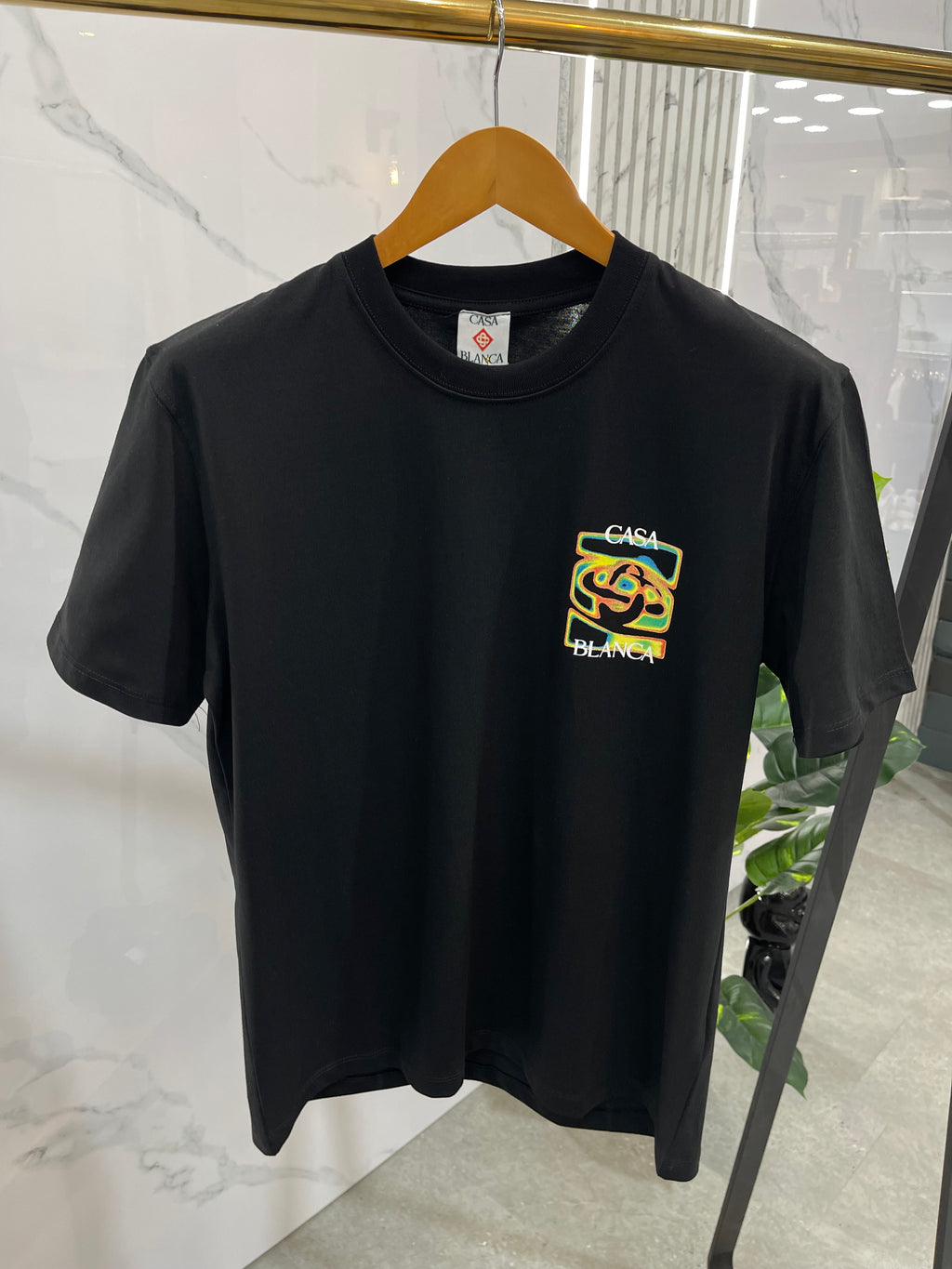 CASABLANCA Psychedelic Rose Ανδρικό T-Shirt – Black NEW1748