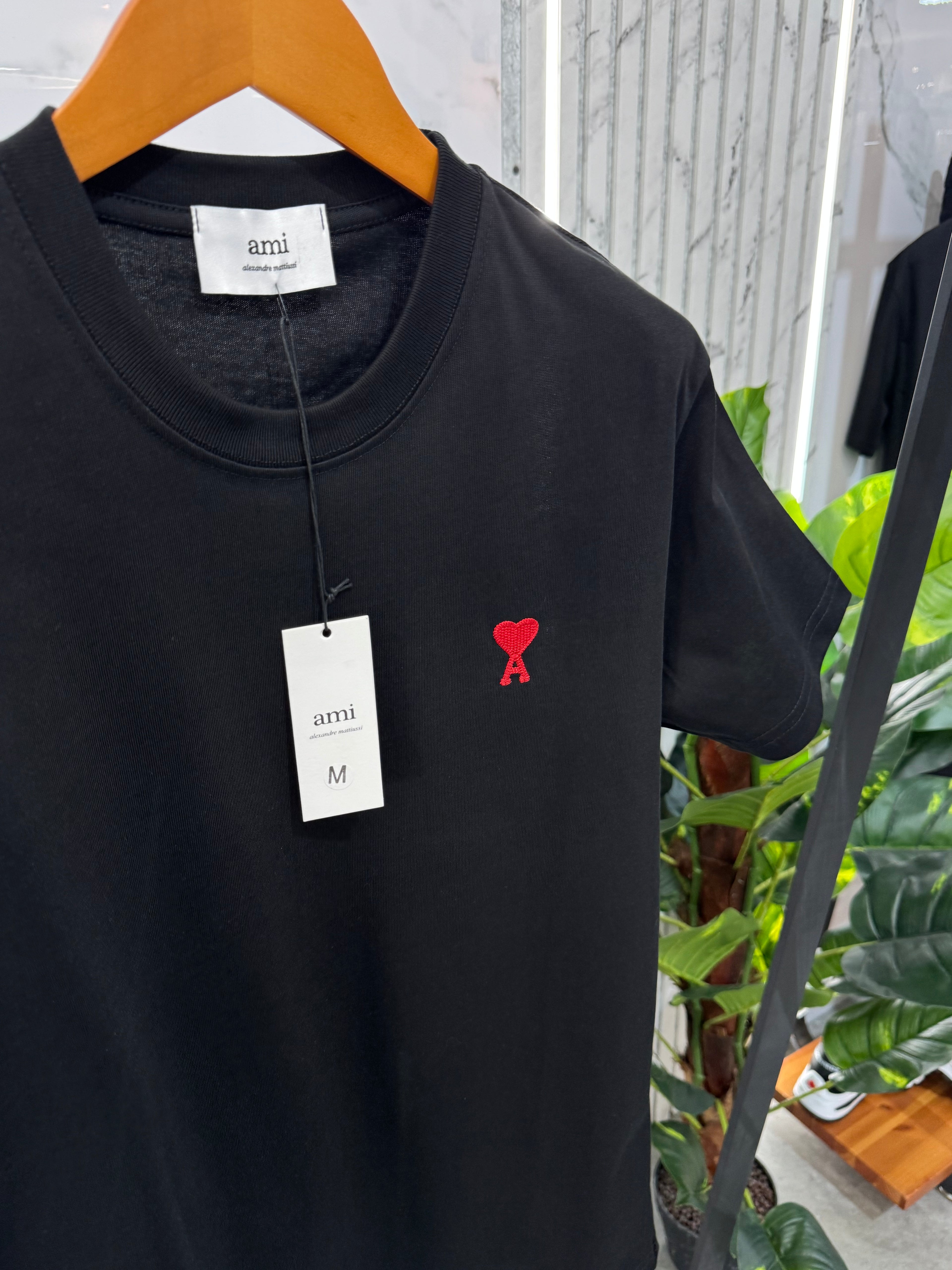 Ami Paris Ανδρικό T-shirt "Ami de Coeur" - Black - NEW1683