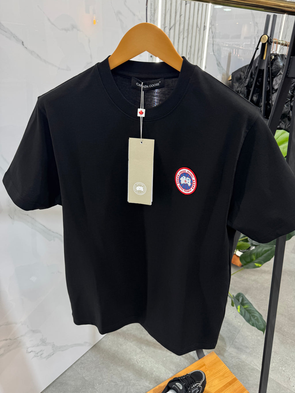 CANADA GOOSE Arctic Program Patch T-Shirt – Black - NEW1915