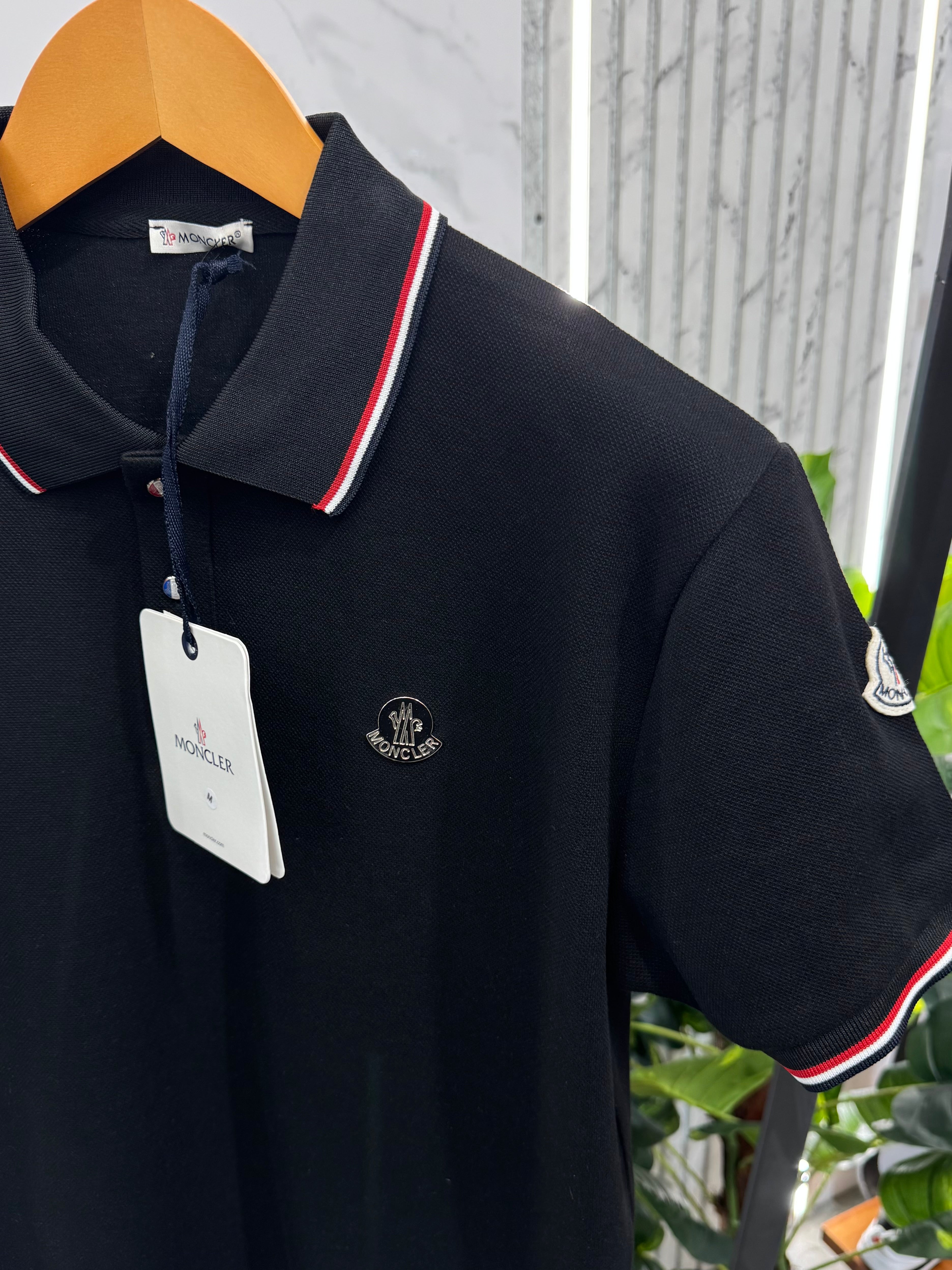 Moncler Polo Ανδρικό  - Black - NEW1691