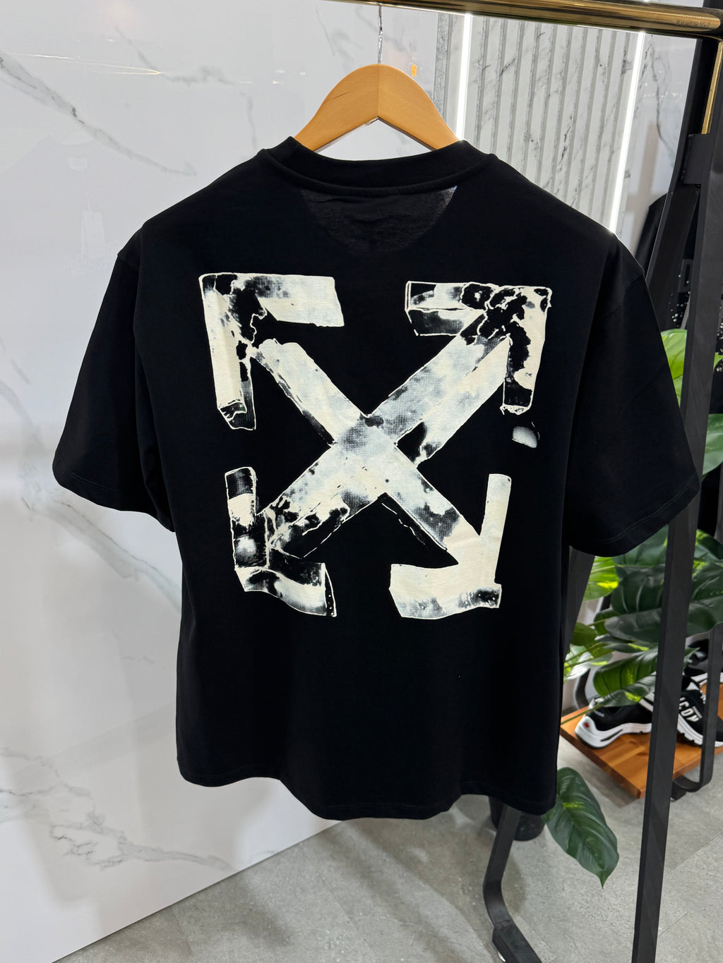Off-White Ανδρικό T-shirt "Bleach Arrows" - Black - NEW1668